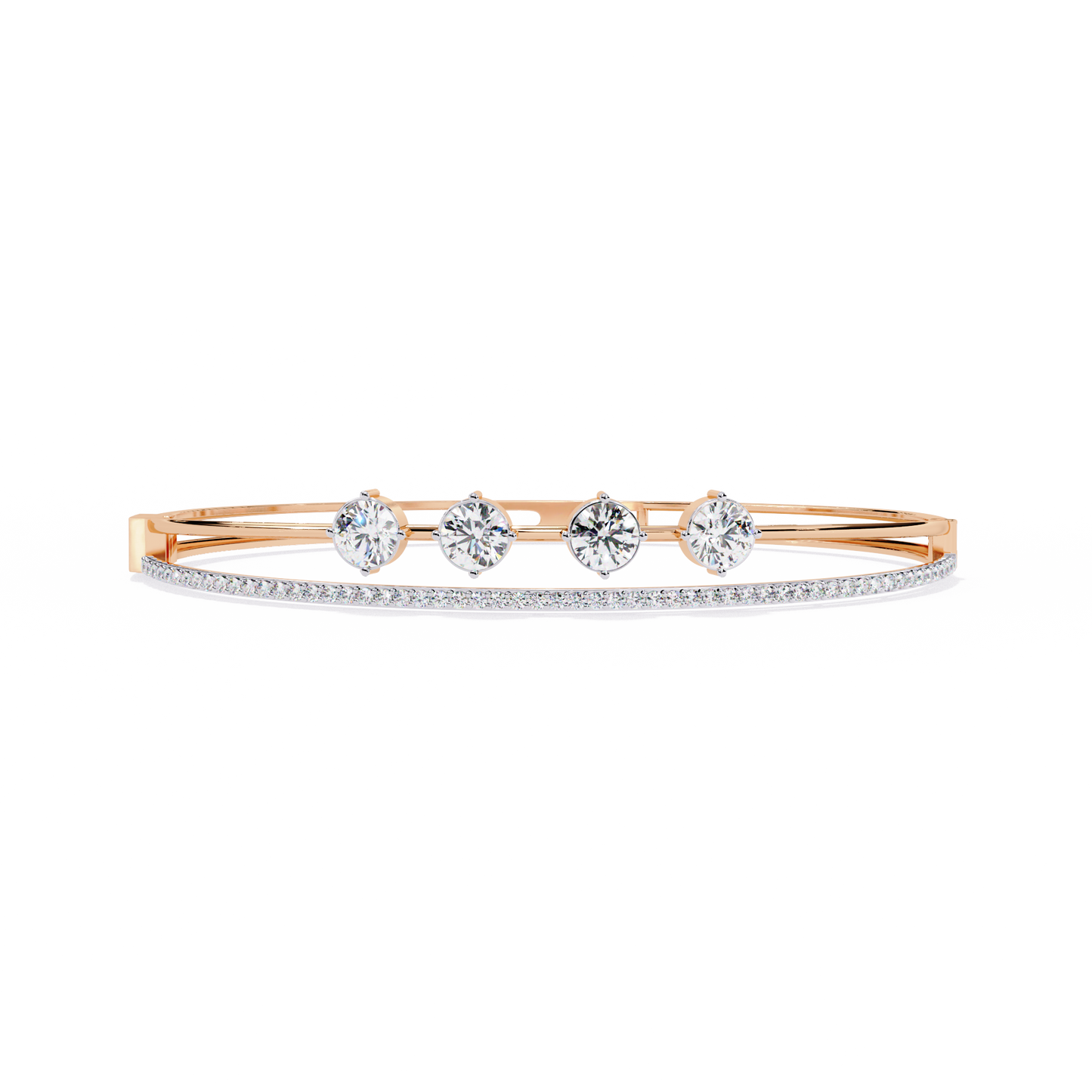 Layered in Light Diamond Kada Bracelet