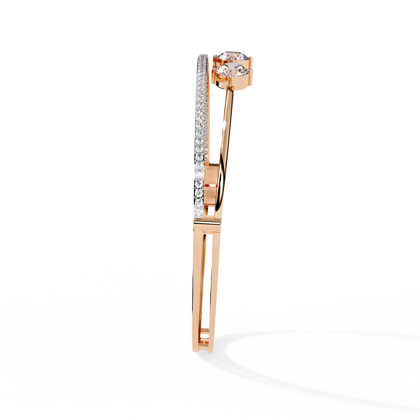 Layered in Light Diamond Kada Bracelet