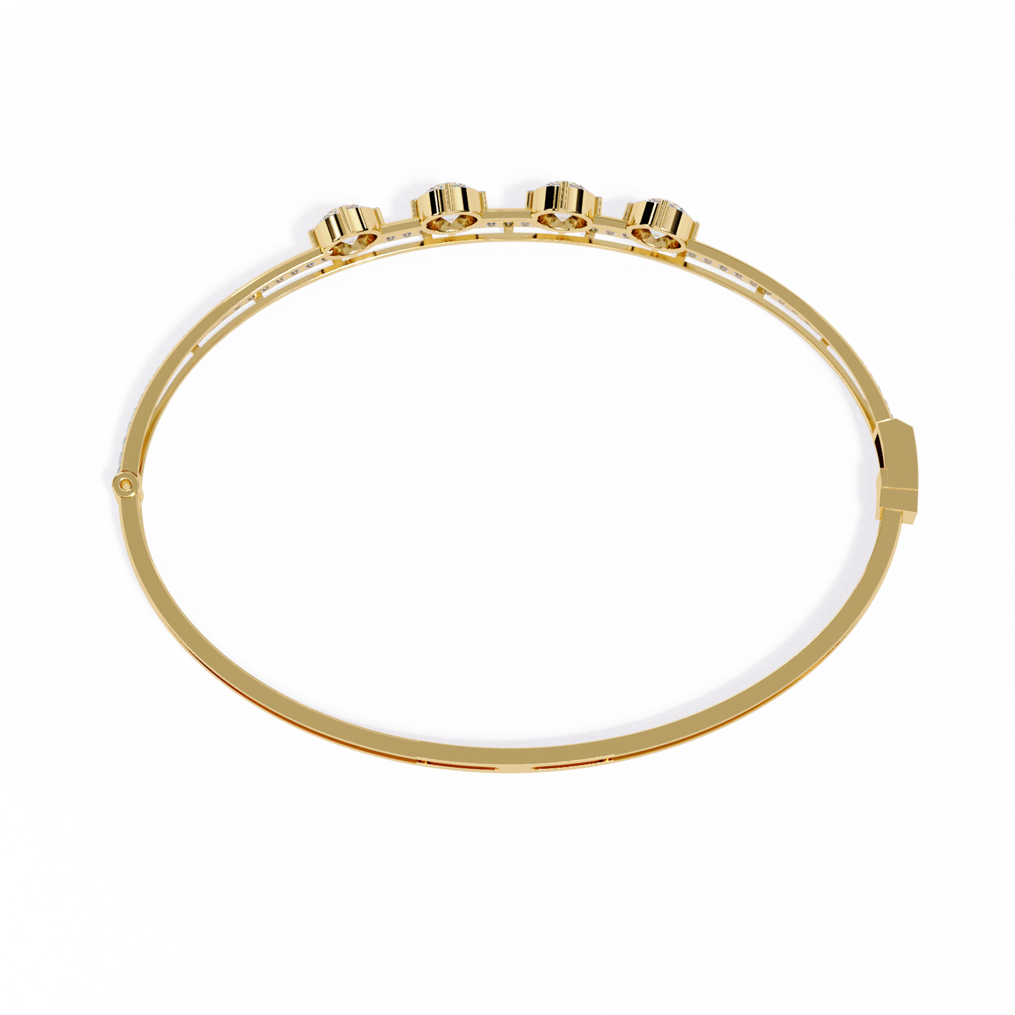 Layered in Light Diamond Kada Bracelet
