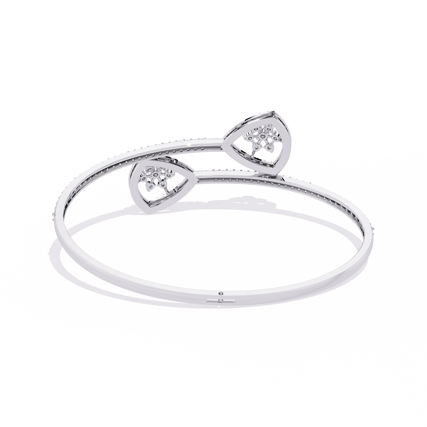 Flora Round Lab Grown Diamonds Bangle Bracelet