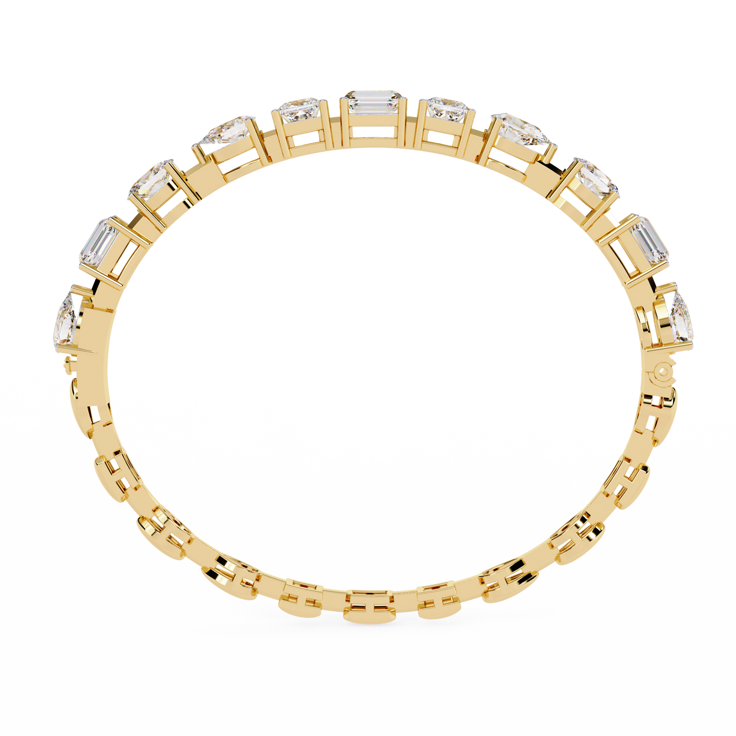 Mixed-Cut Lab Grown Diamond Tennis Bracelet