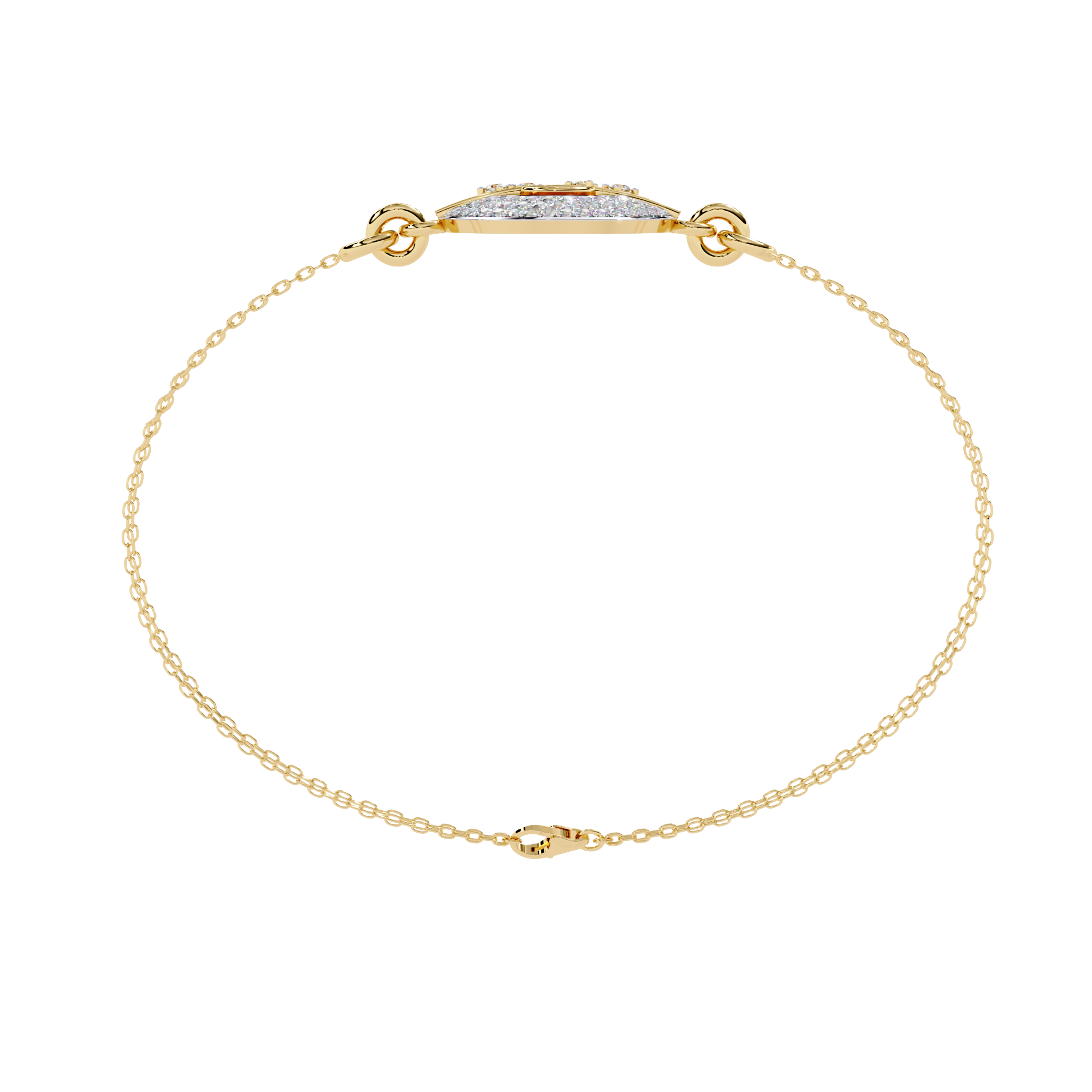 Daily wear round diamond bracelet