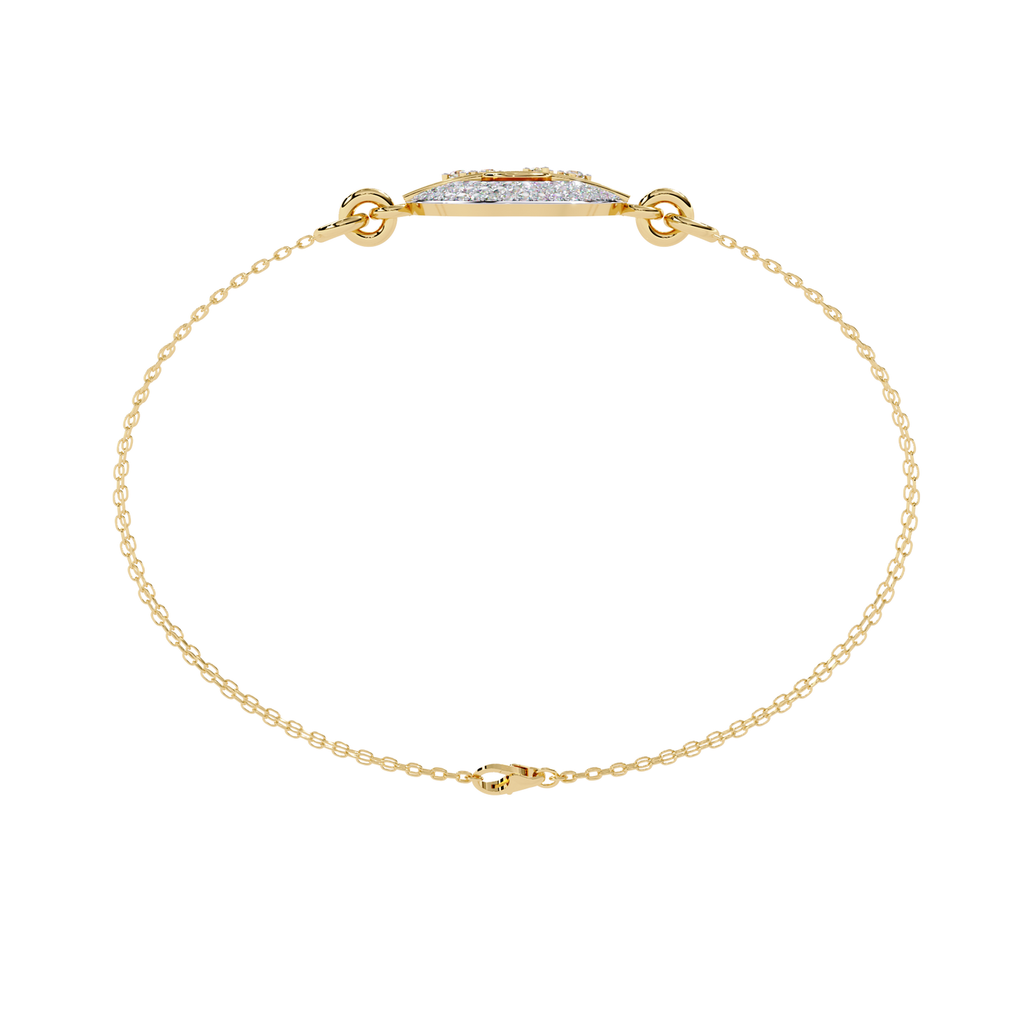 Daily wear round diamond bracelet