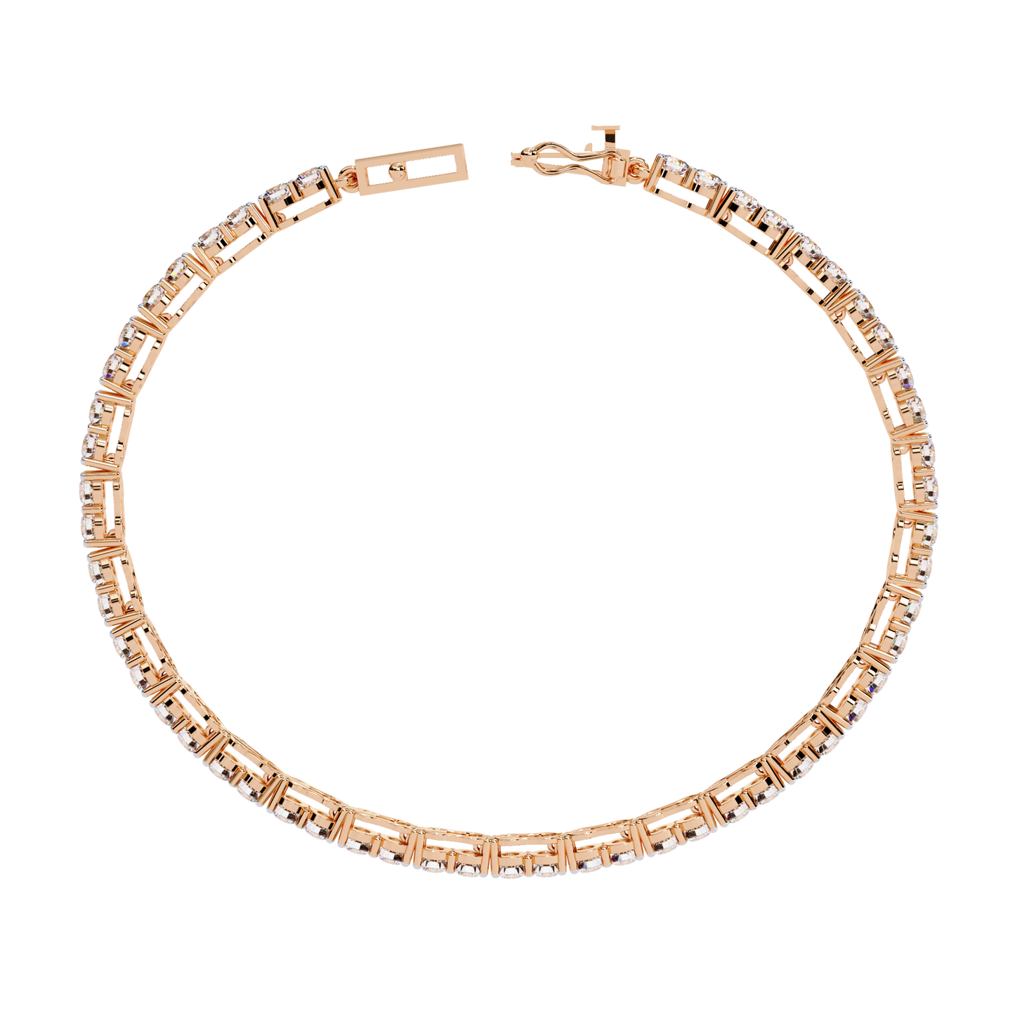 Classic Sparkle Strand Lab Grown Diamond Bracelet