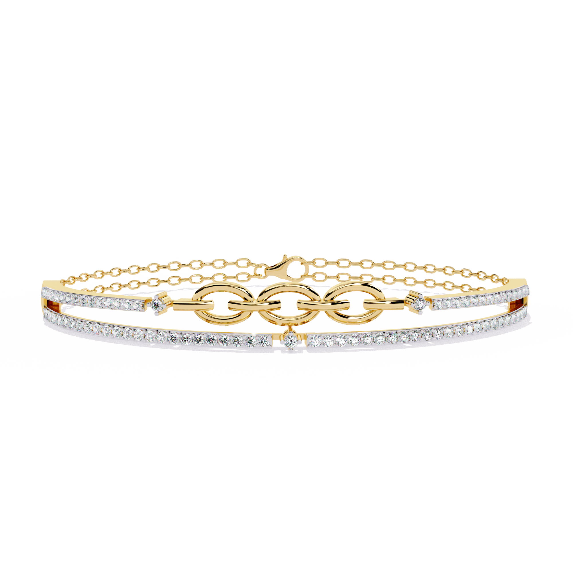 Meant to Align Diamond Kada Bracelet