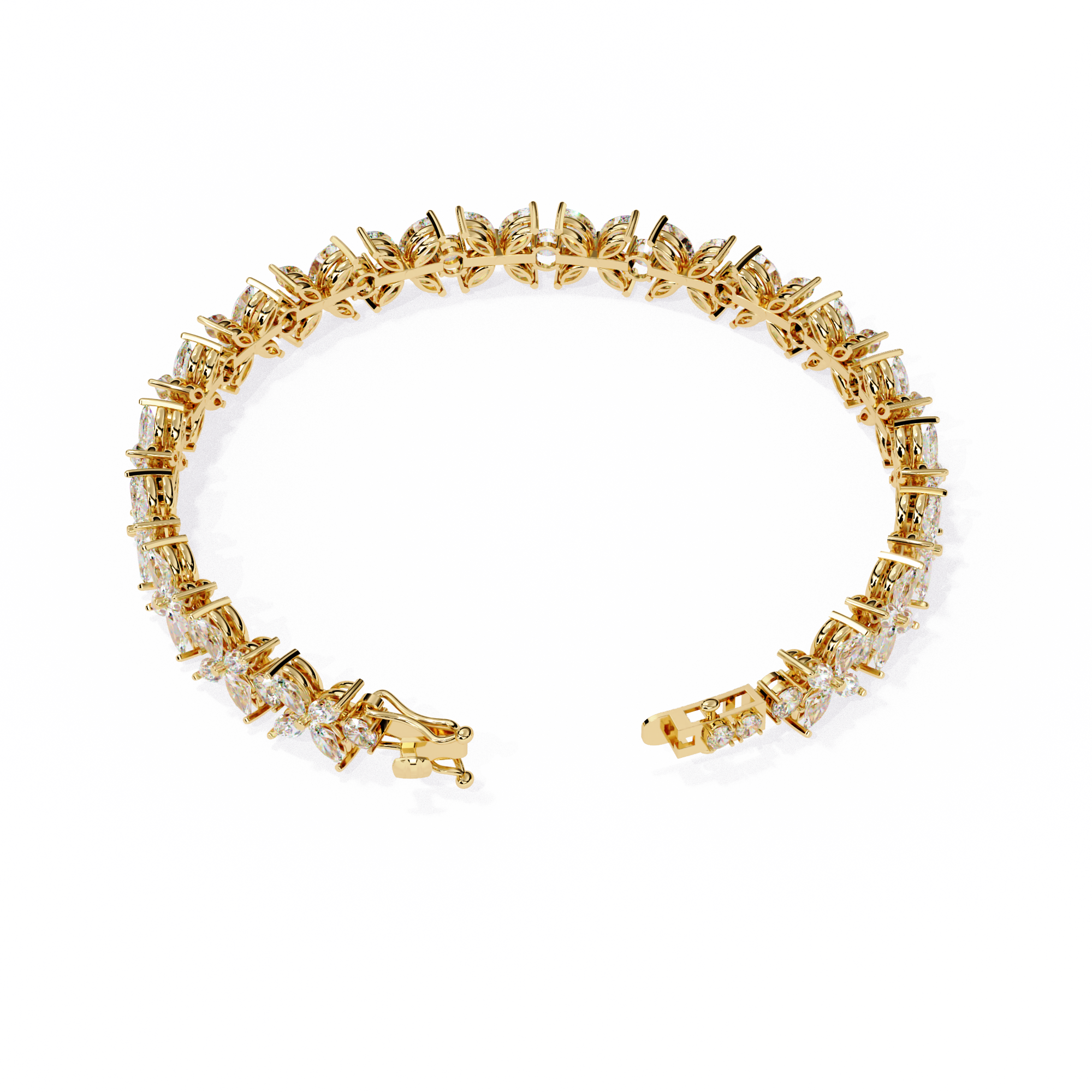 Alyssa Marquise Tennis Bracelet