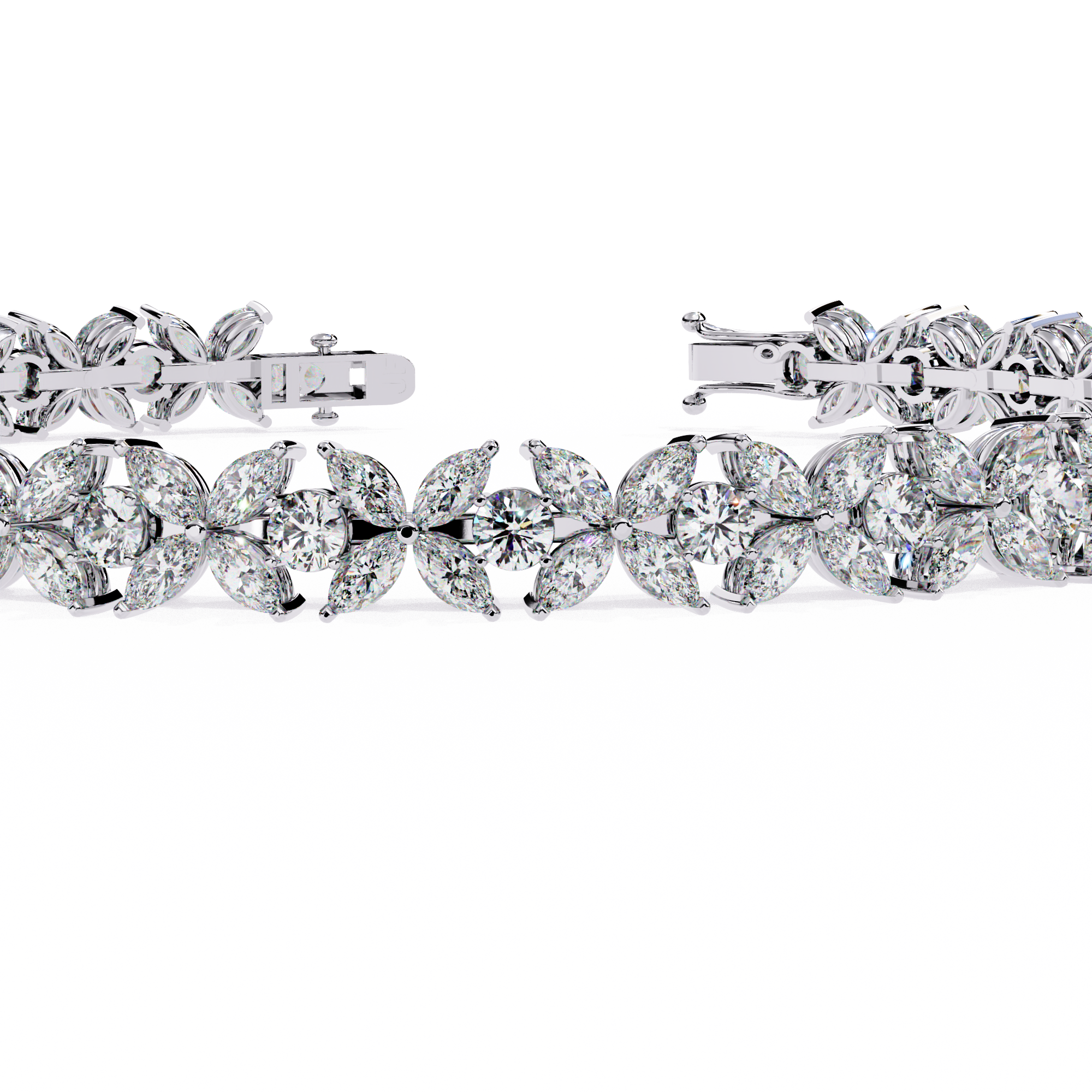 Alyssa Marquise Tennis Bracelet