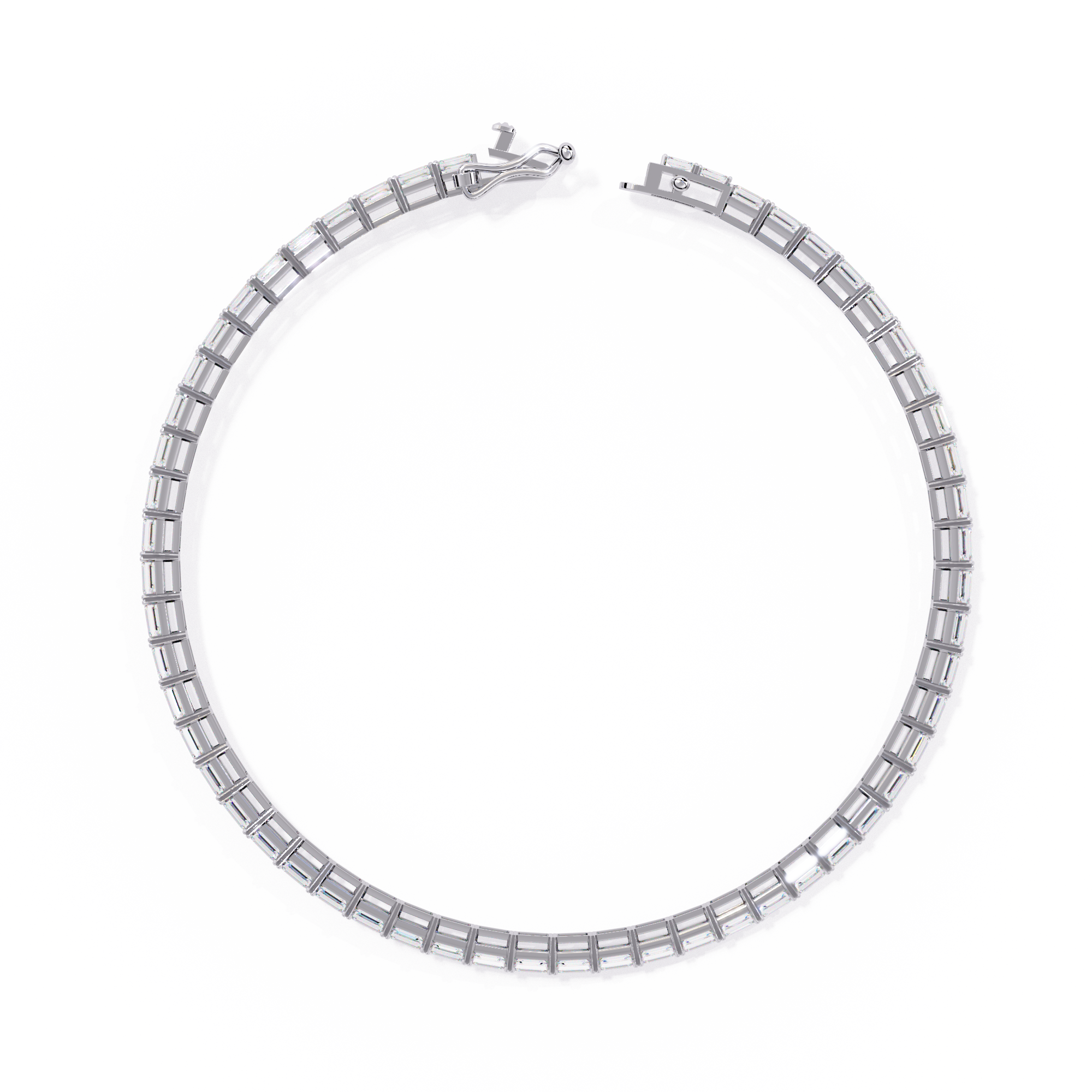 Emerald Cut Tennis Bracelet