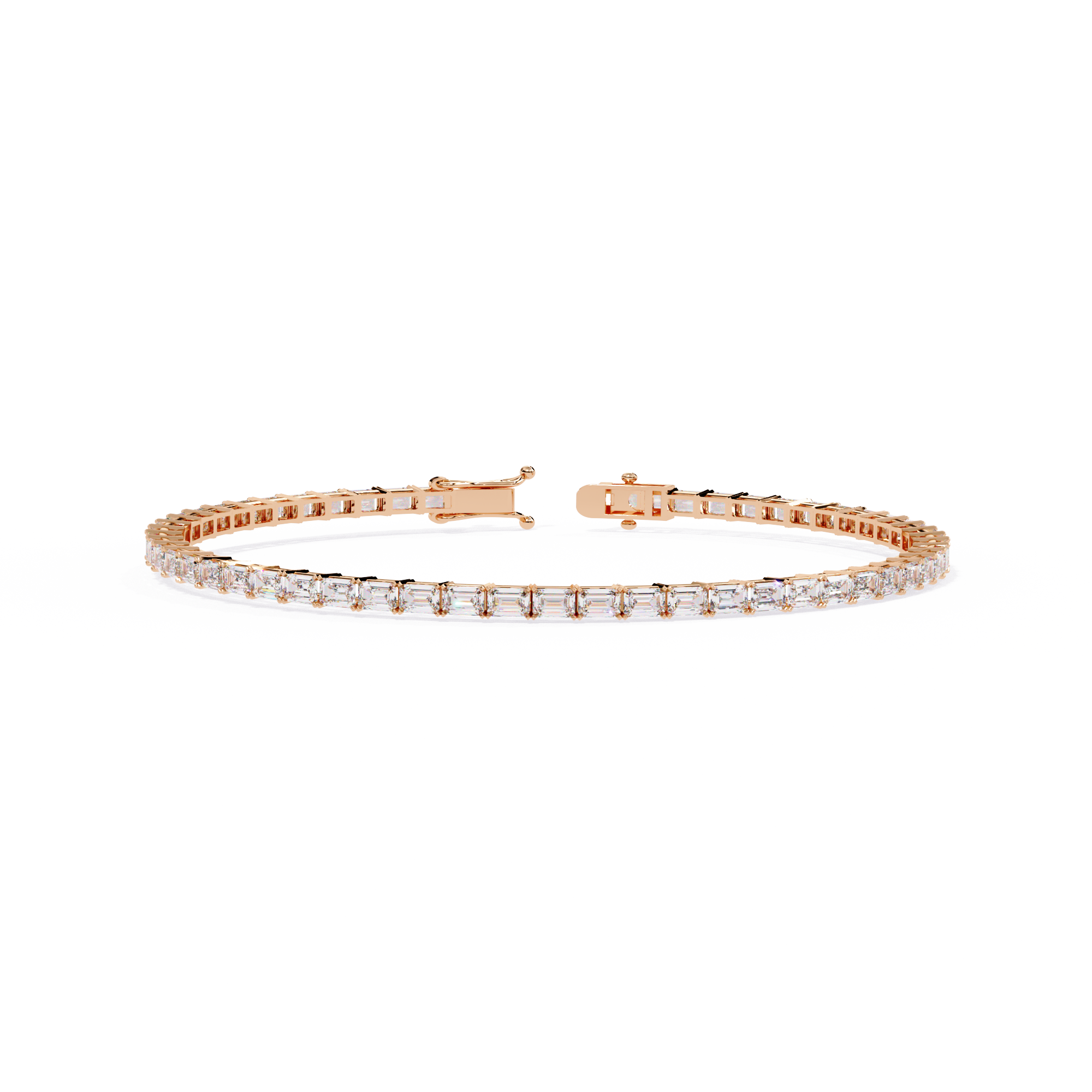 Emerald Cut Tennis Bracelet