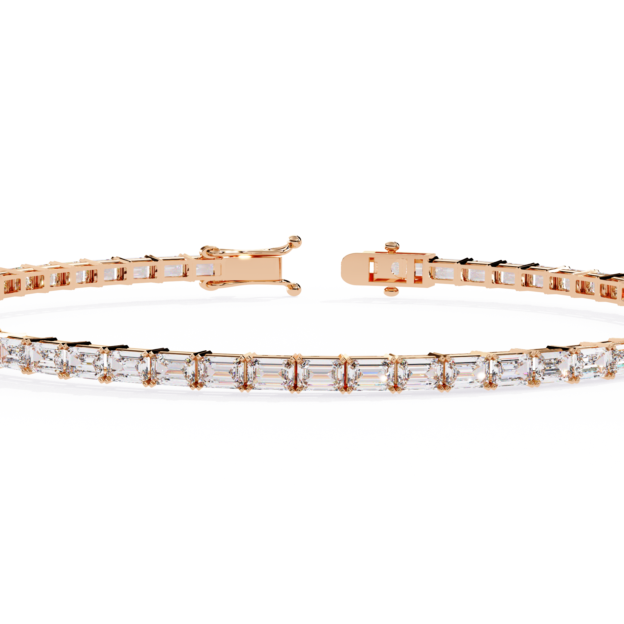 Emerald Cut Tennis Bracelet