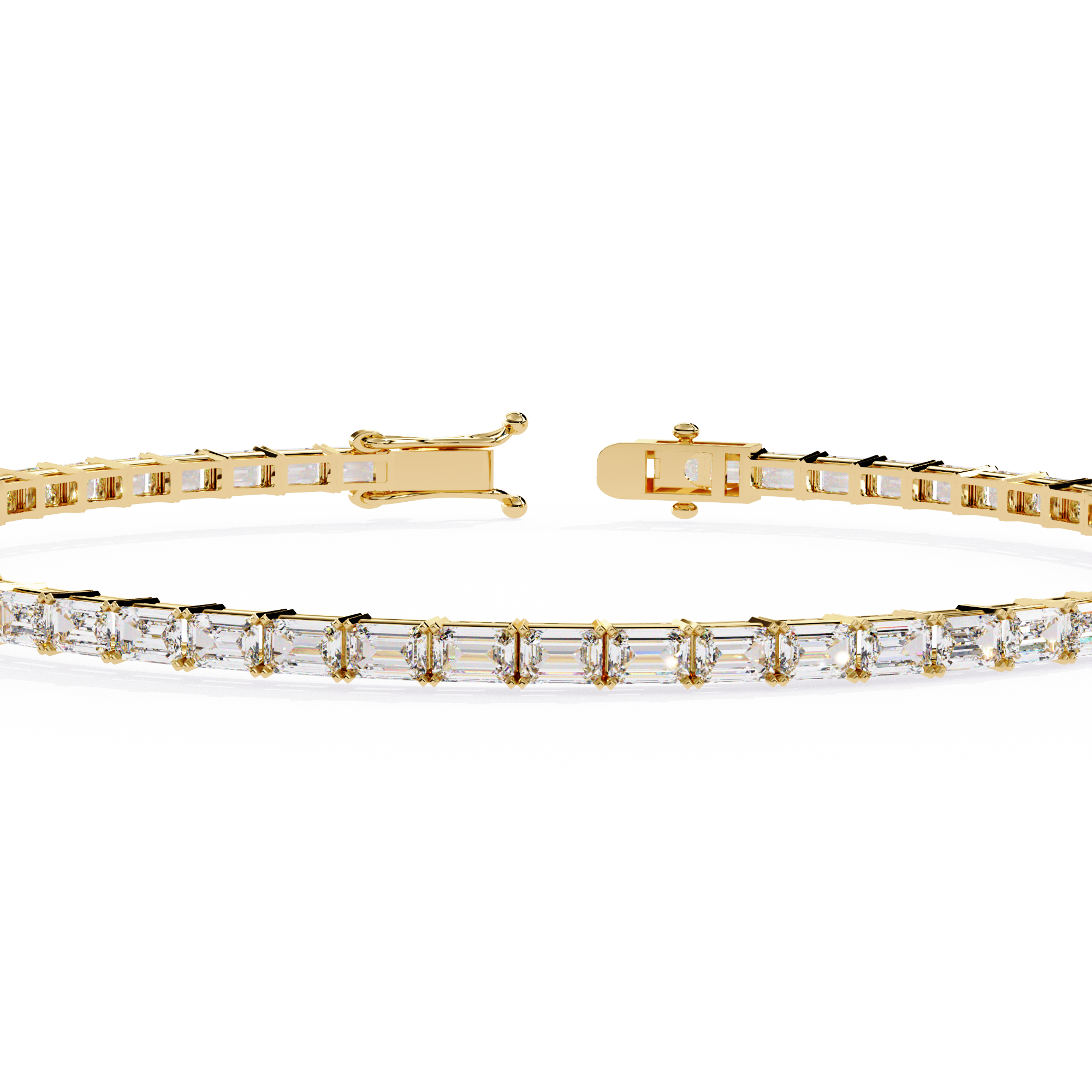 Emerald Cut Tennis Bracelet