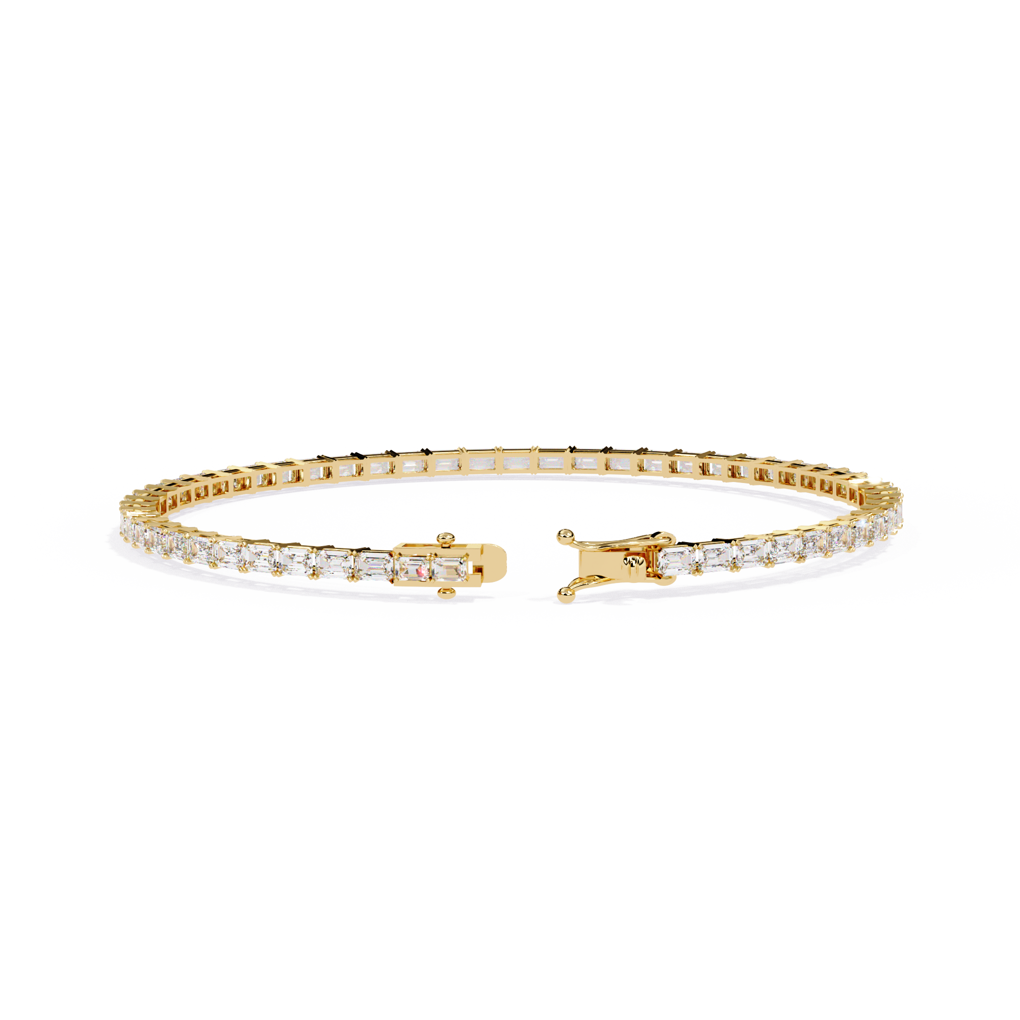 Emerald Cut Tennis Bracelet