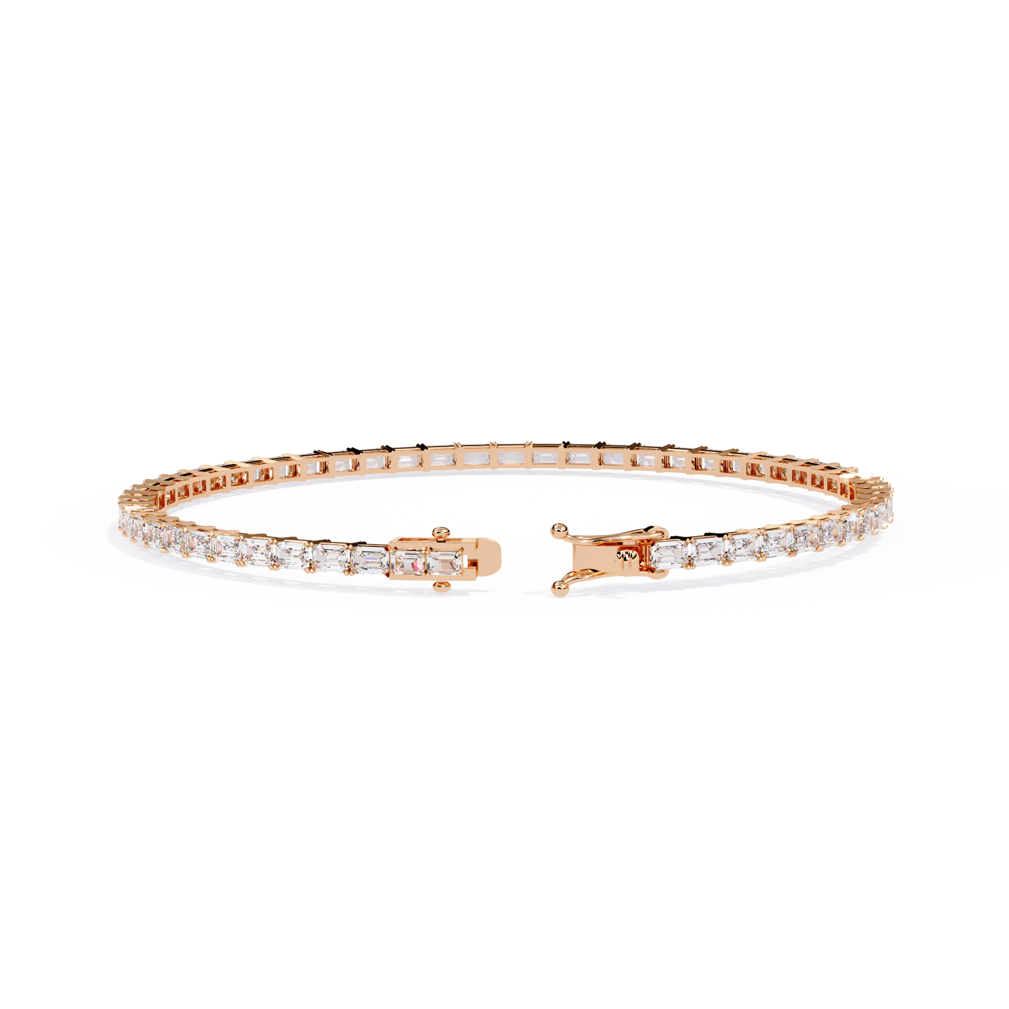 Emerald Cut Tennis Bracelet