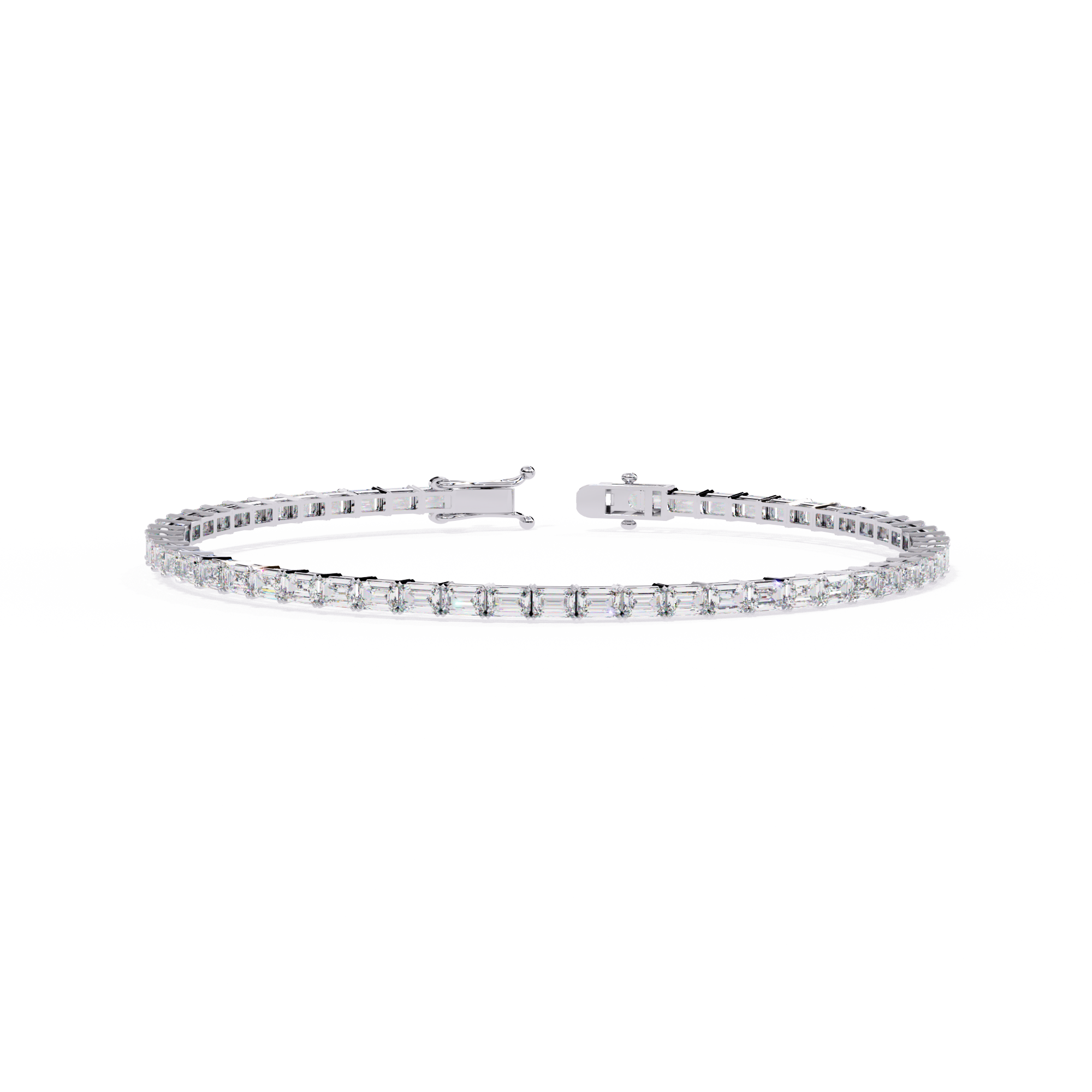 Emerald Cut Tennis Bracelet