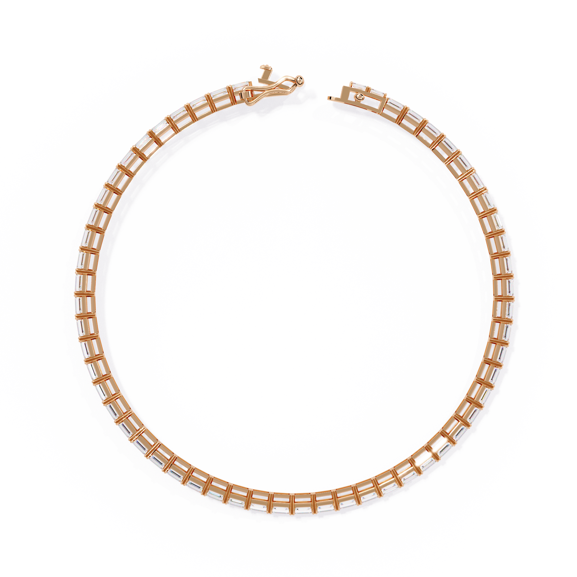 Emerald Cut Tennis Bracelet