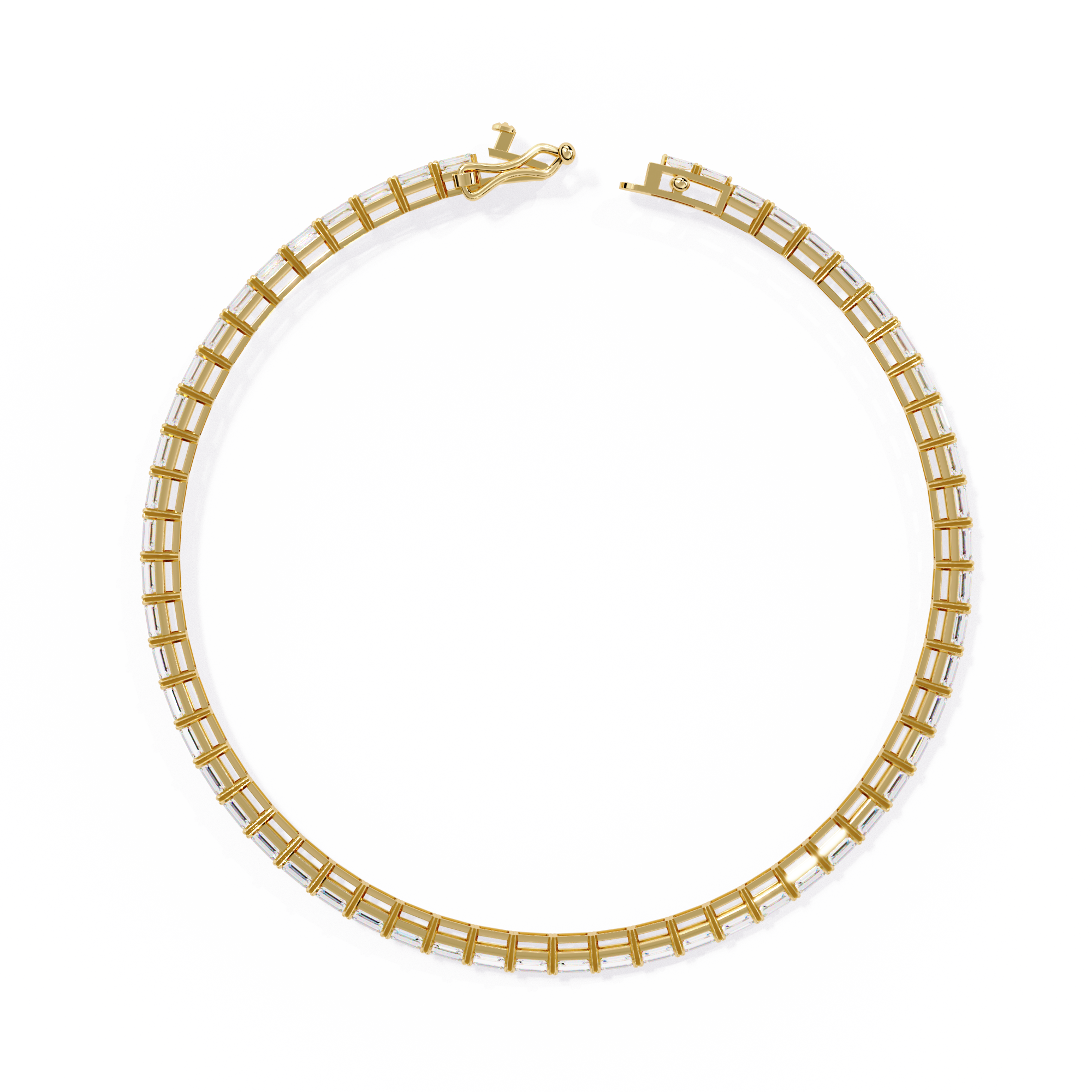 Emerald Cut Tennis Bracelet