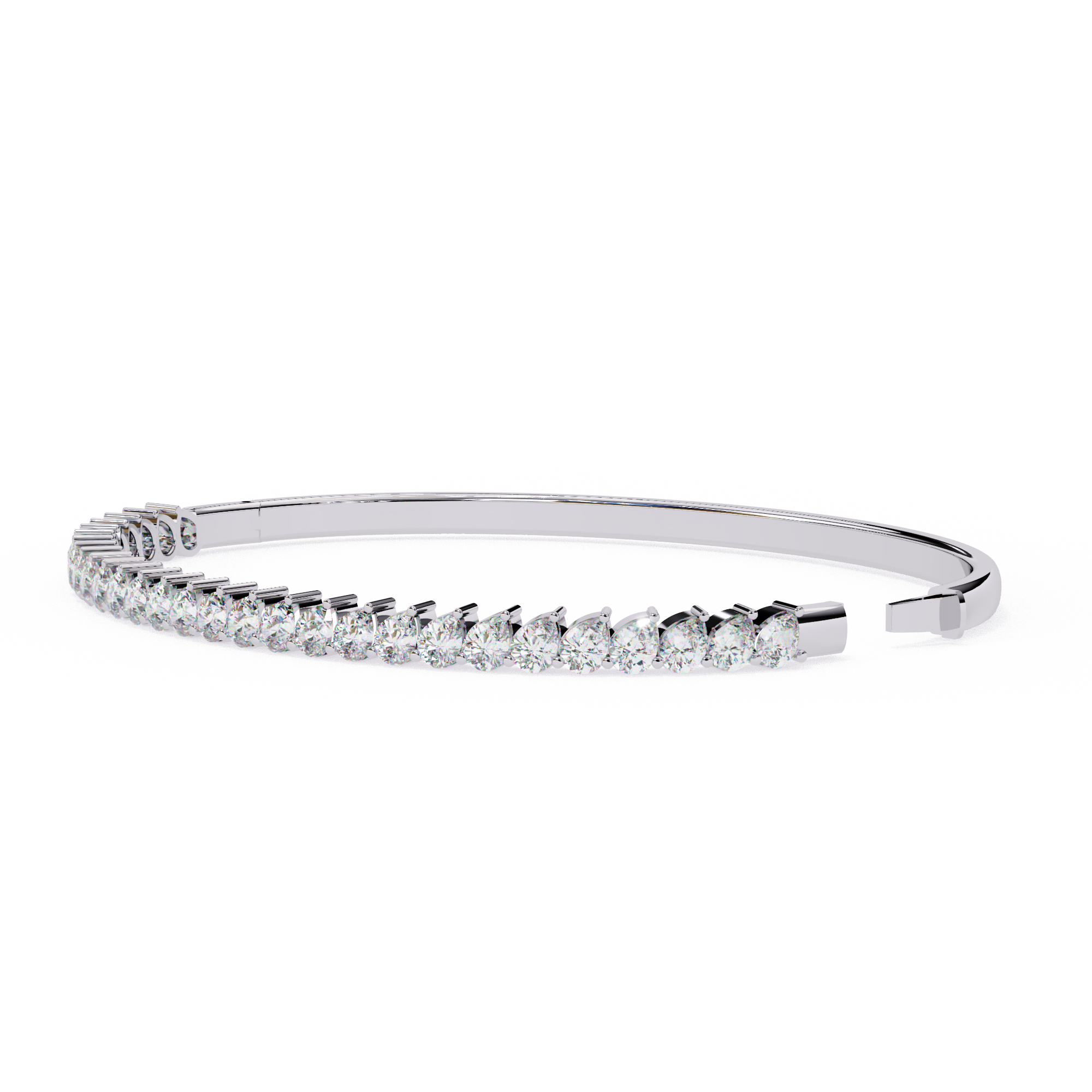 Lined in Light Diamond Kada Bracelet