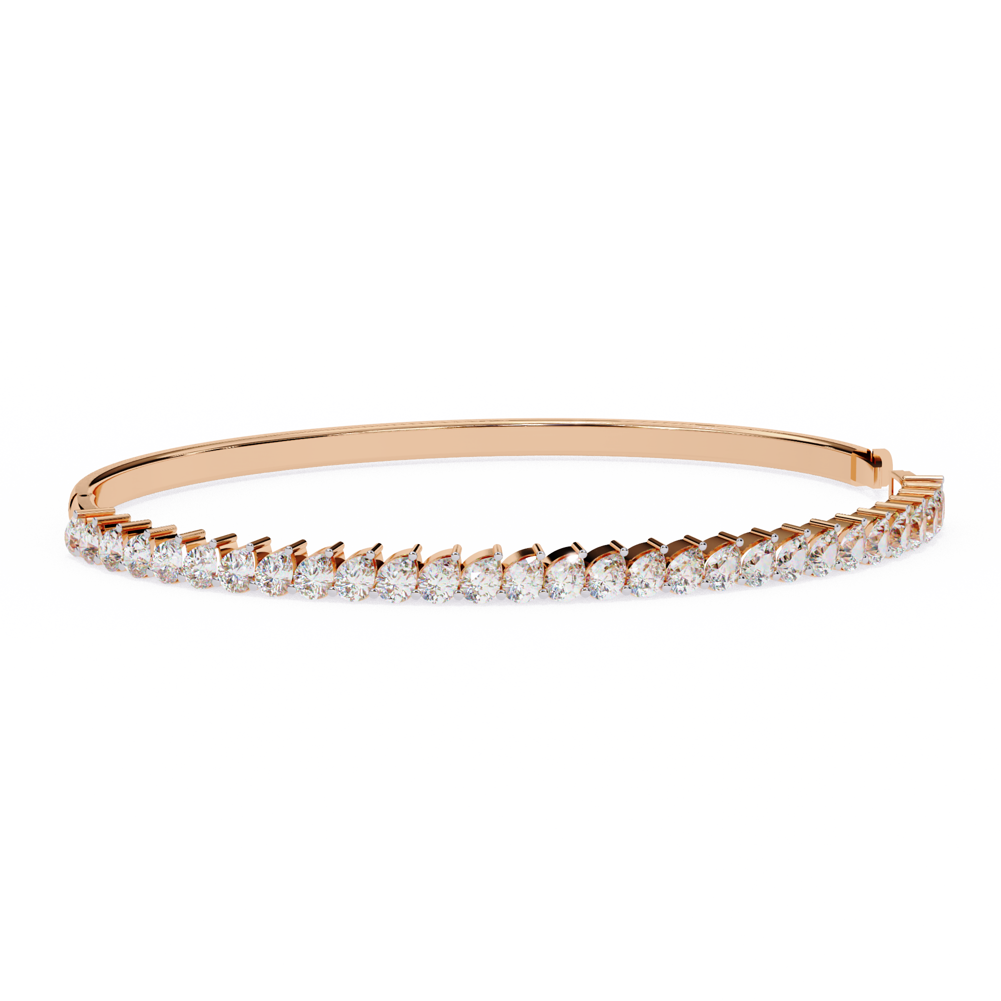 Lined in Light Diamond Kada Bracelet