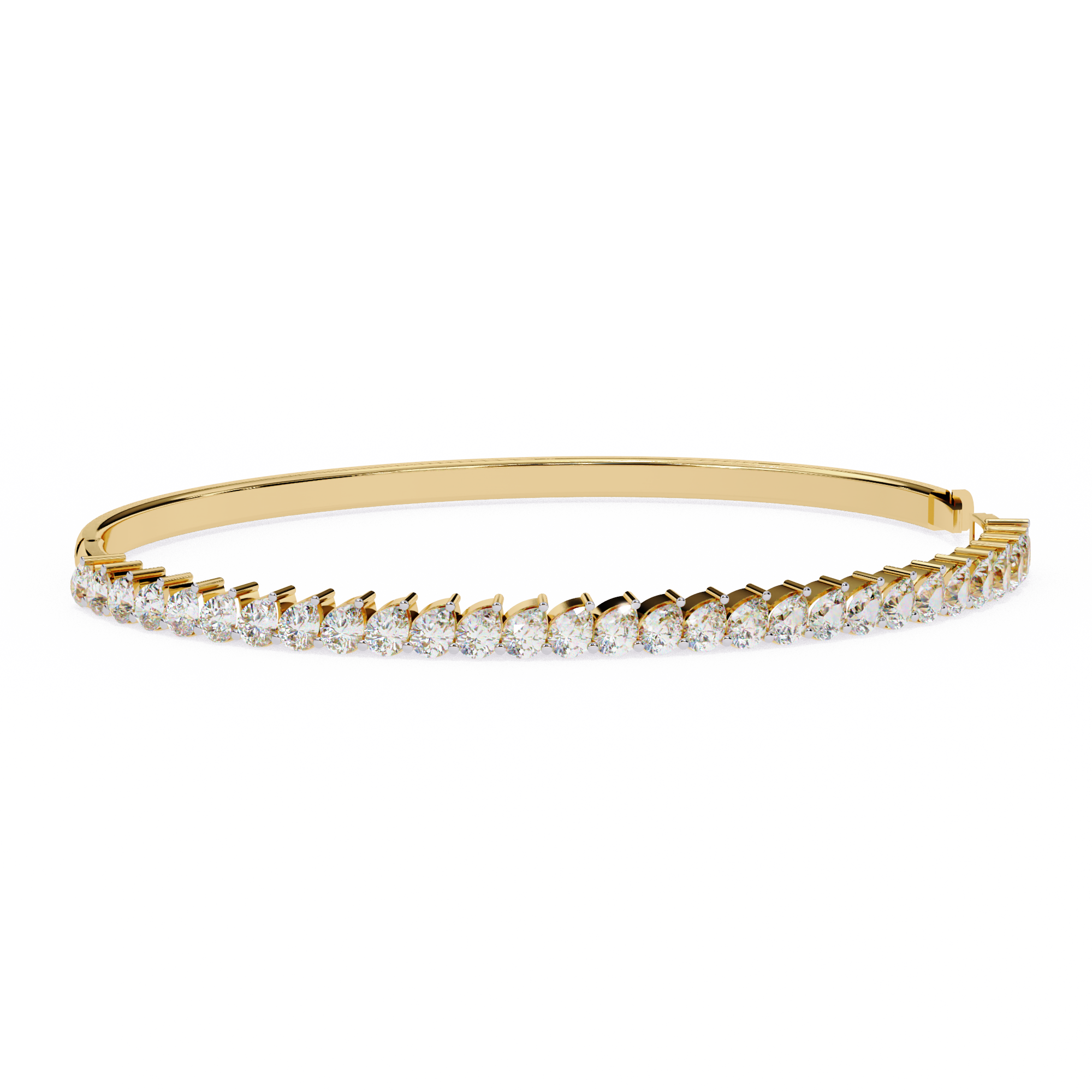 Lined in Light Diamond Kada Bracelet