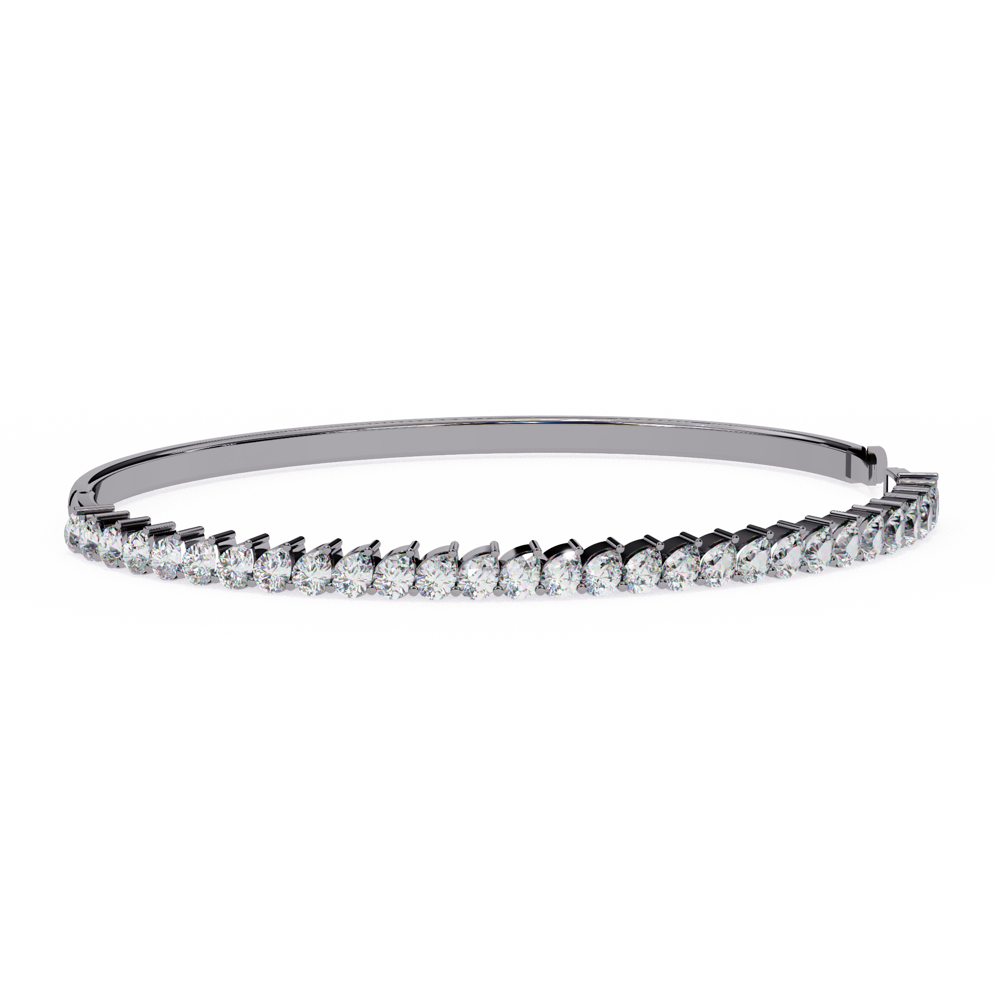 Lined in Light Diamond Kada Bracelet