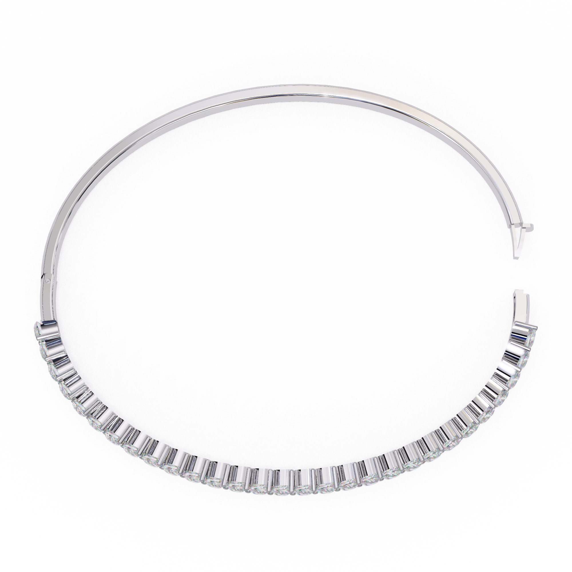 Lined in Light Diamond Kada Bracelet