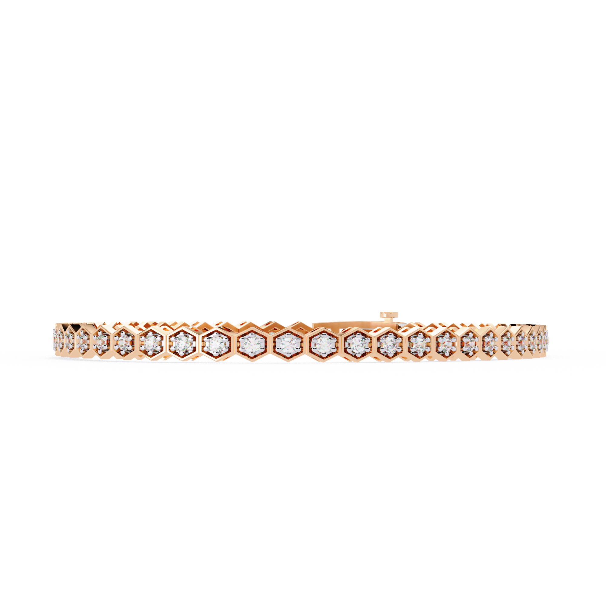 Honeycomb Diamond Bracelet