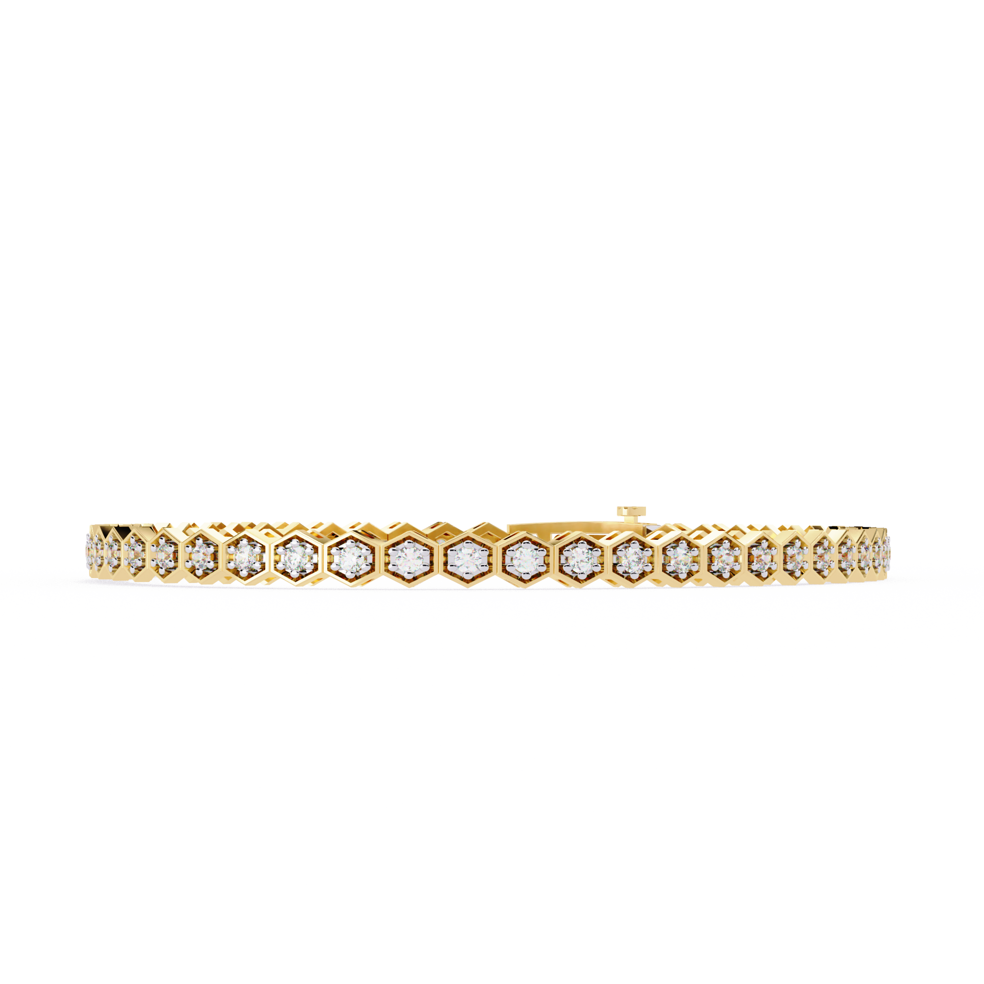Honeycomb Diamond Bracelet