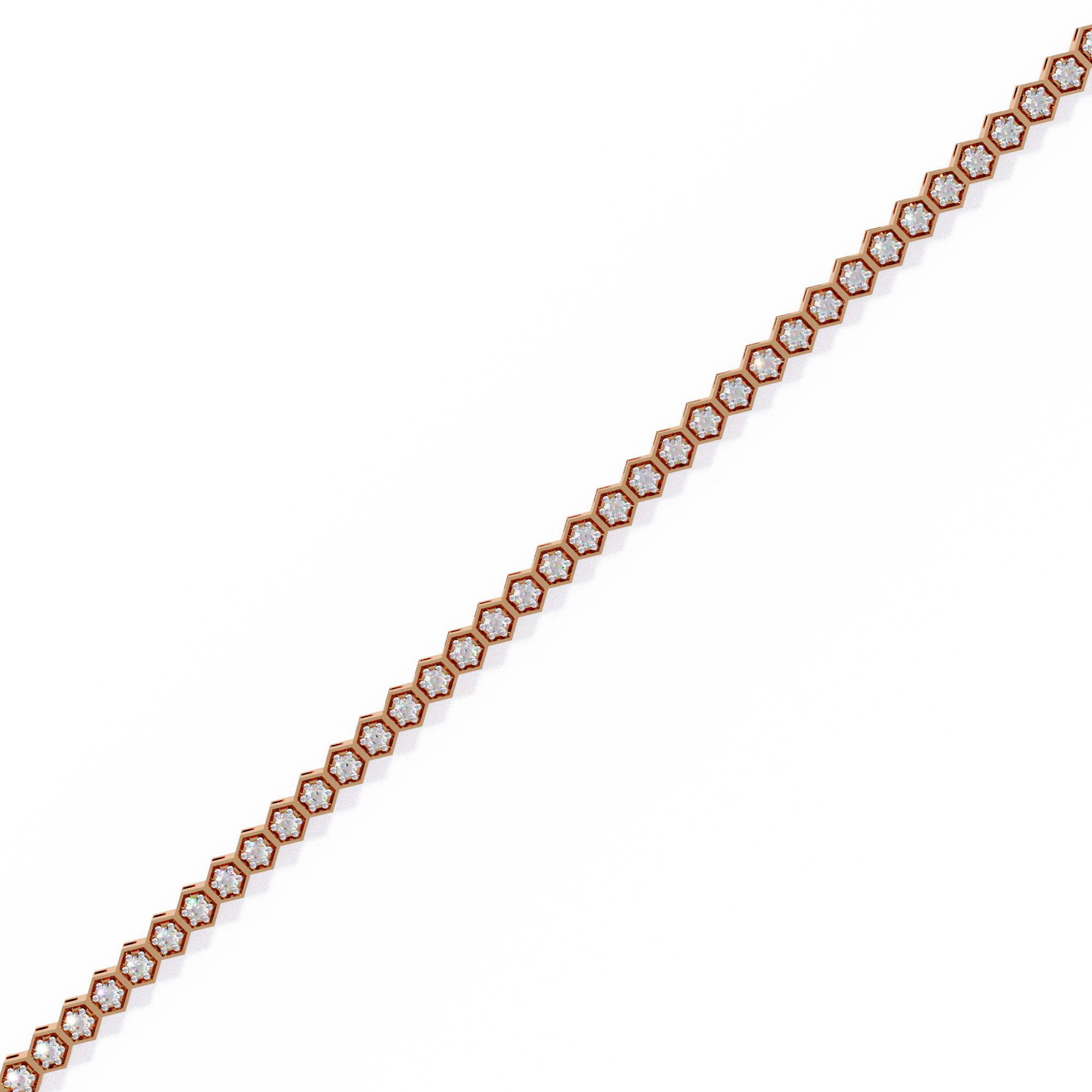 Honeycomb Diamond Bracelet