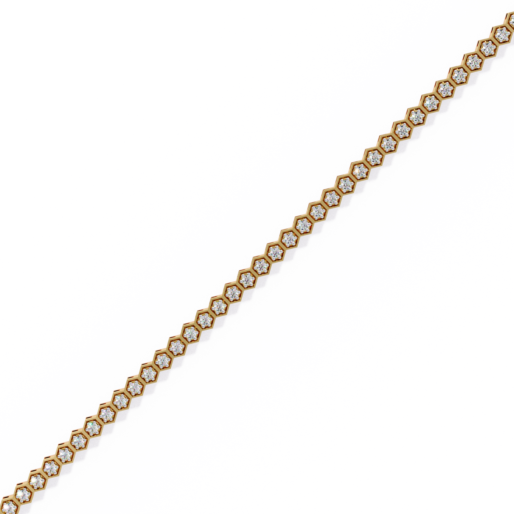 Honeycomb Diamond Bracelet