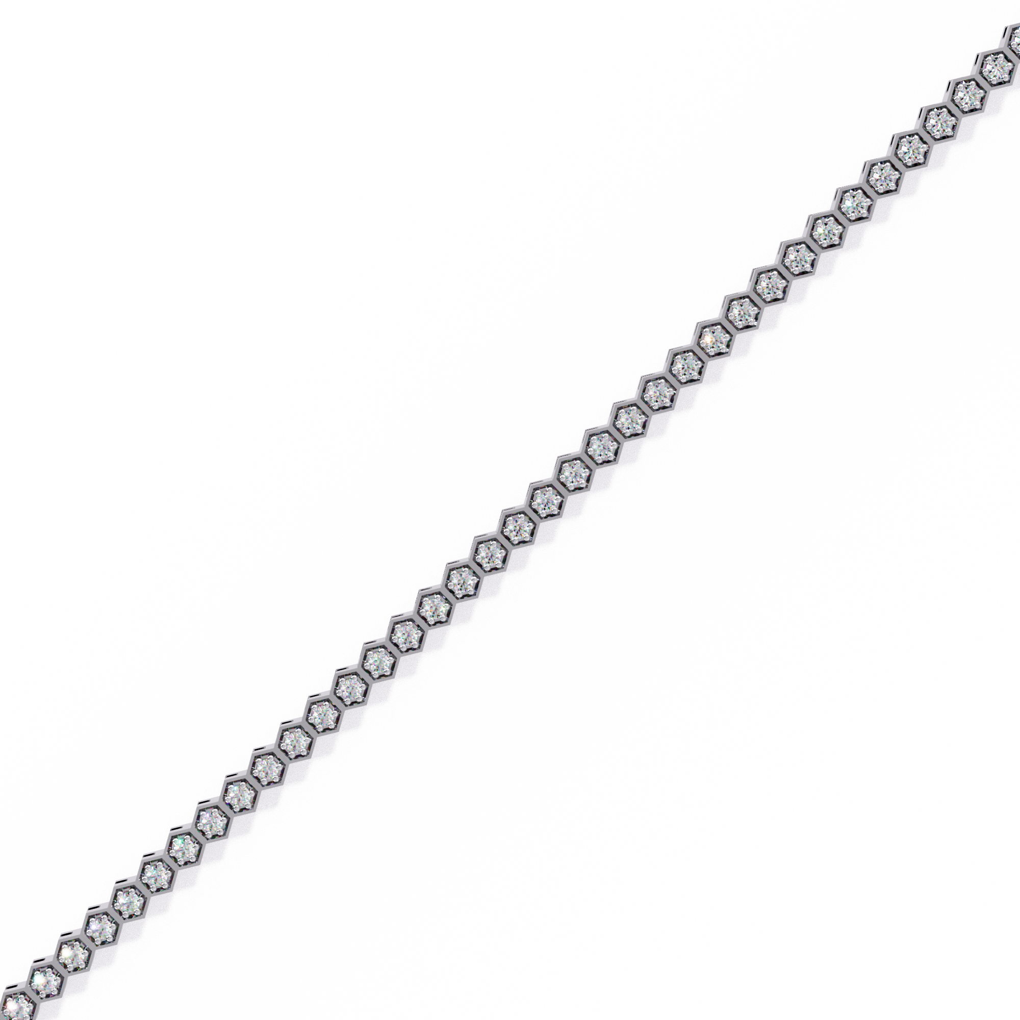 Honeycomb Diamond Bracelet