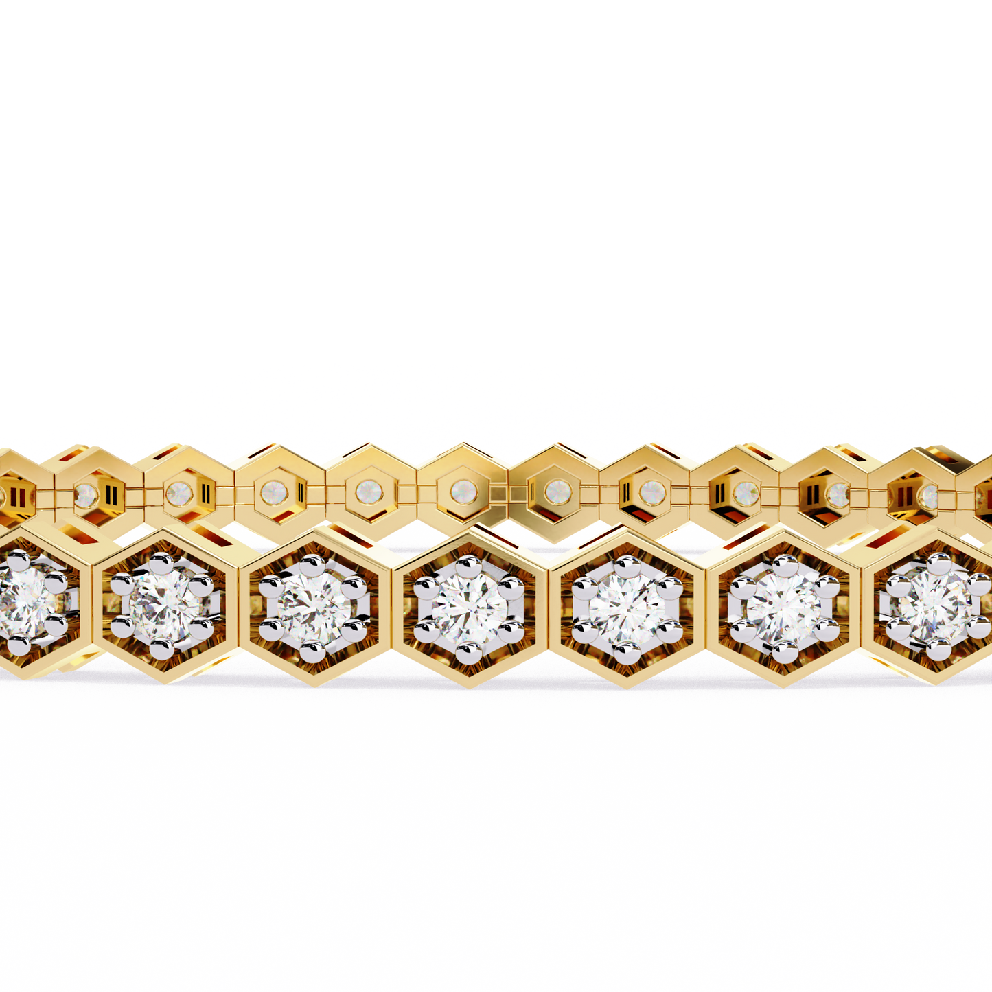Honeycomb Diamond Bracelet