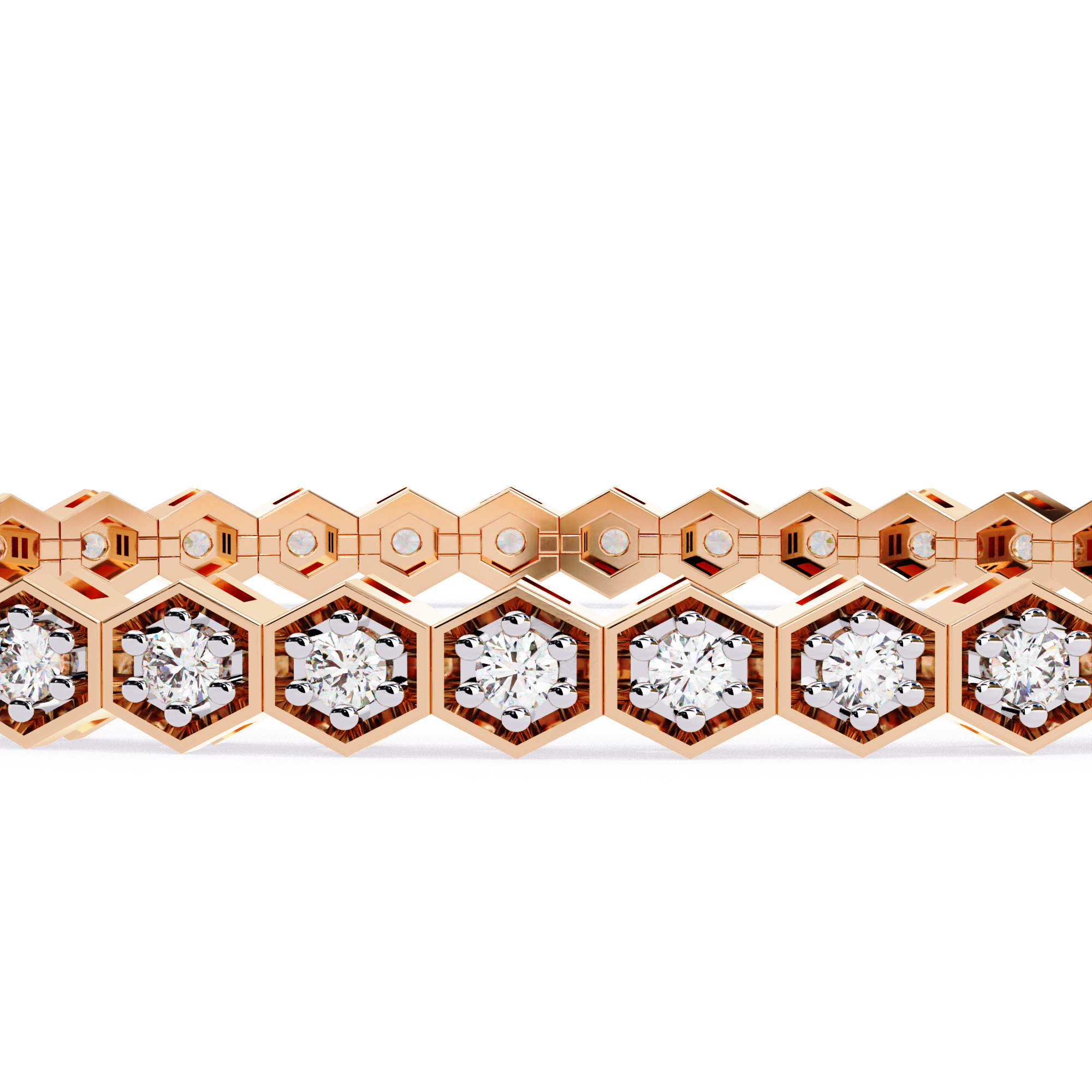 Honeycomb Diamond Bracelet