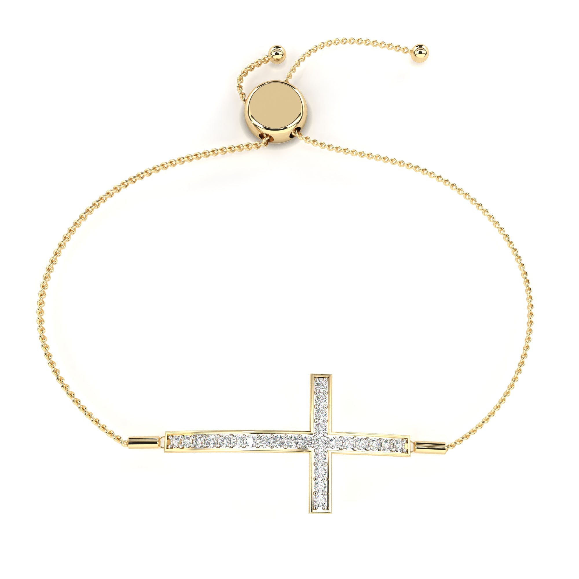 Lab Grown Diamond Cross Bracelet