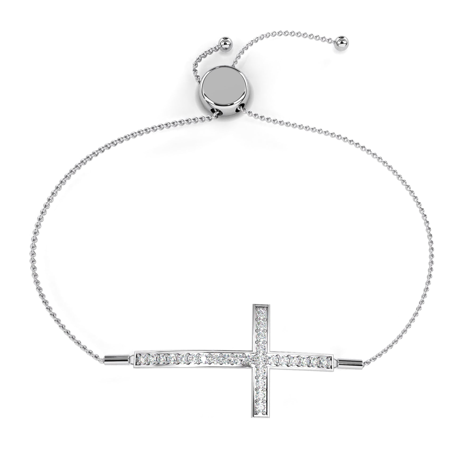 Lab Grown Diamond Cross Bracelet
