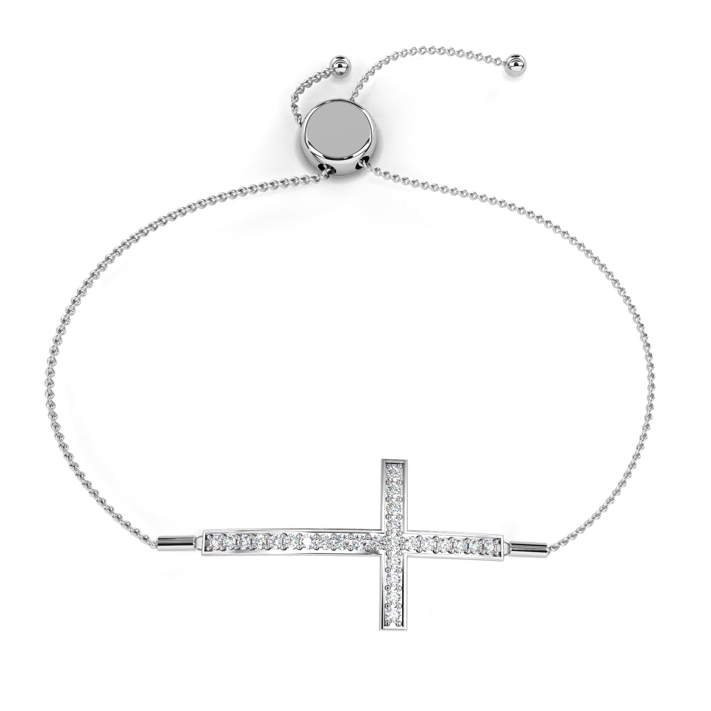 Lab Grown Diamond Cross Bracelet