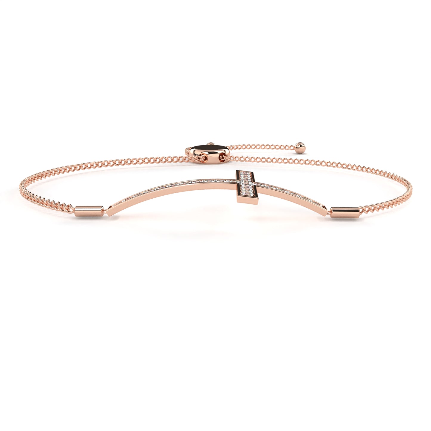 Lab Grown Diamond Cross Bracelet