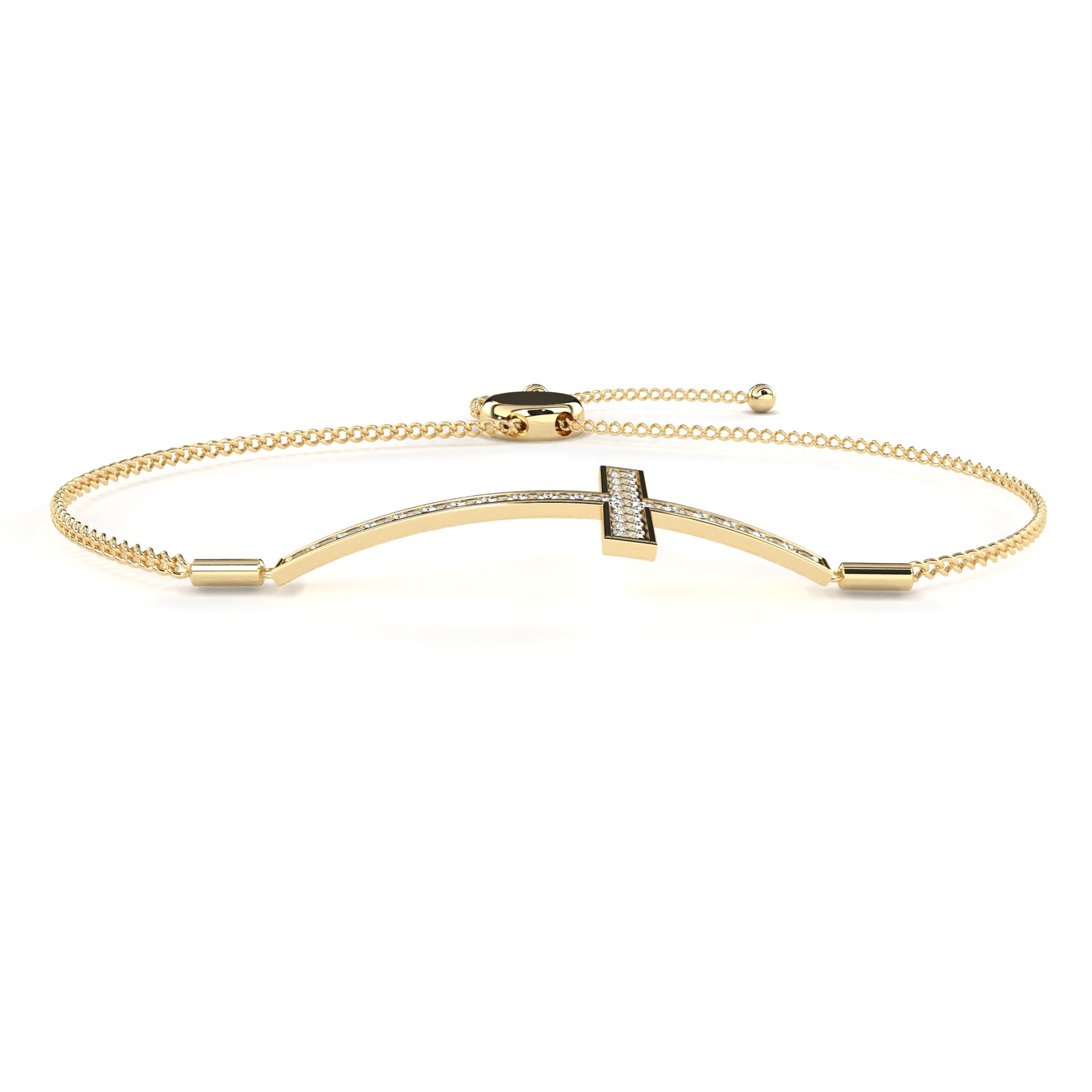 Lab Grown Diamond Cross Bracelet