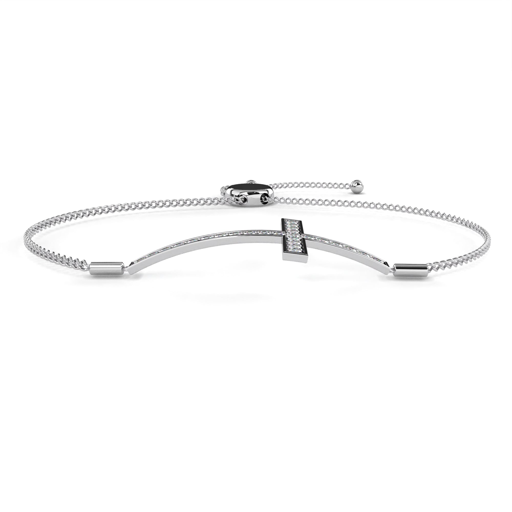 Lab Grown Diamond Cross Bracelet