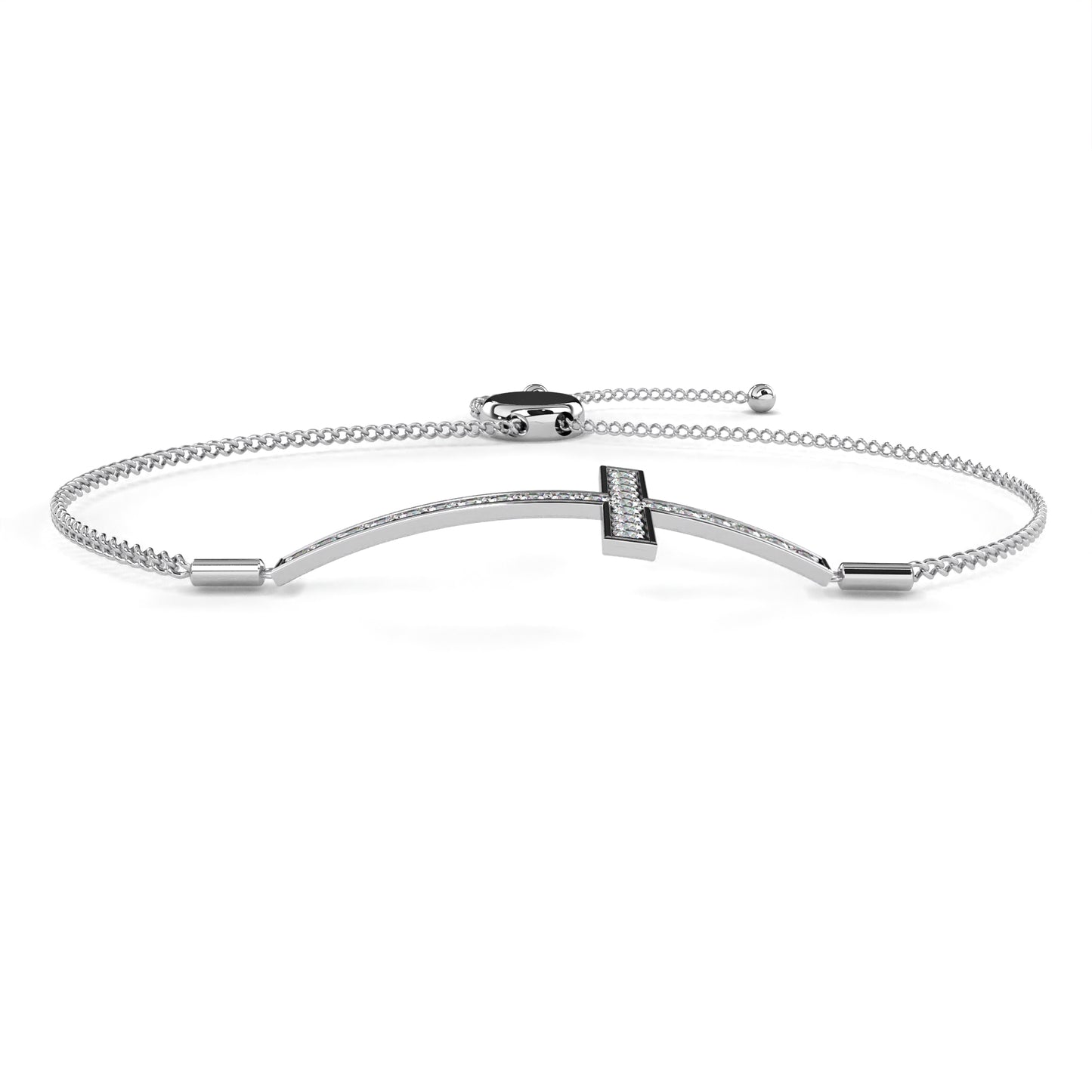 Lab Grown Diamond Cross Bracelet