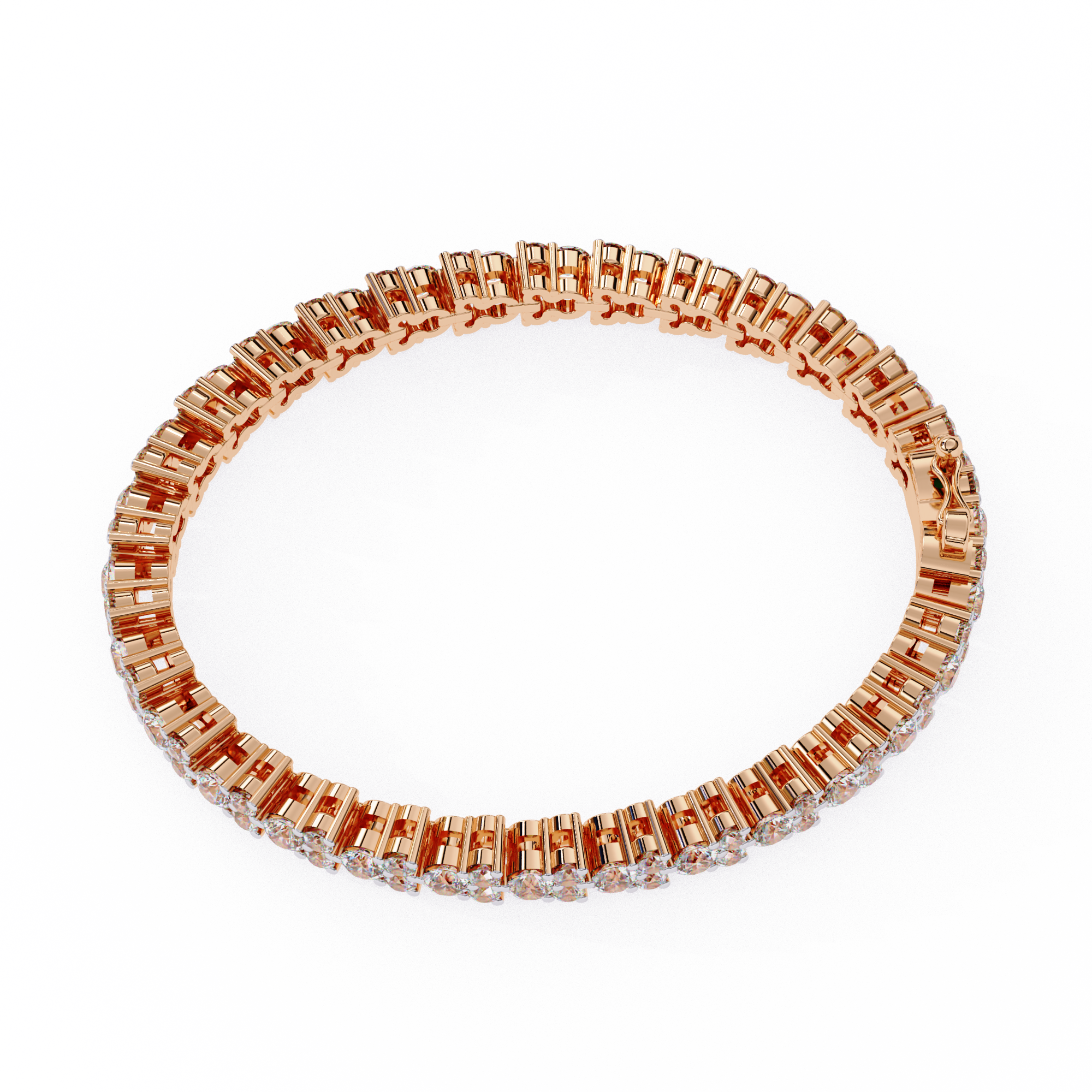 Trio Round Lab Grown Diamonds Bracelet