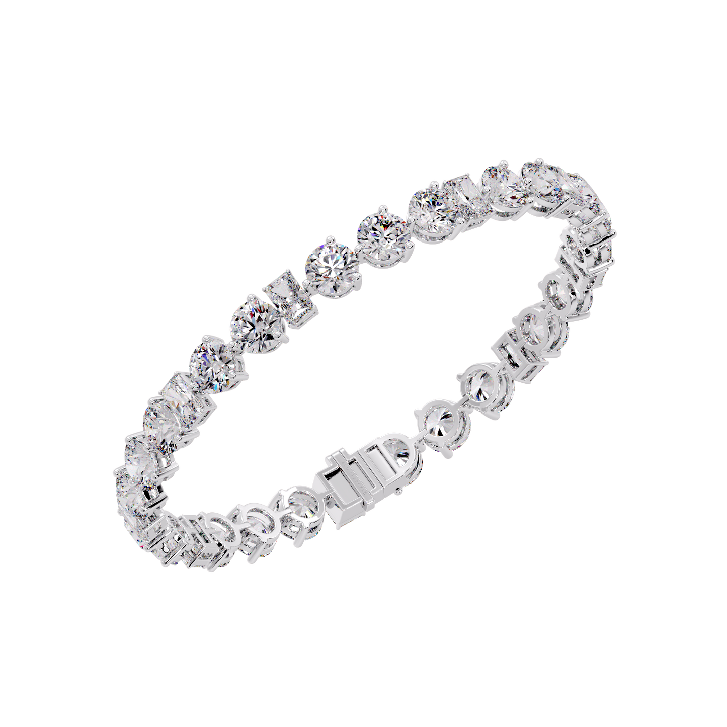 ROUND & EMERALD BRACELET