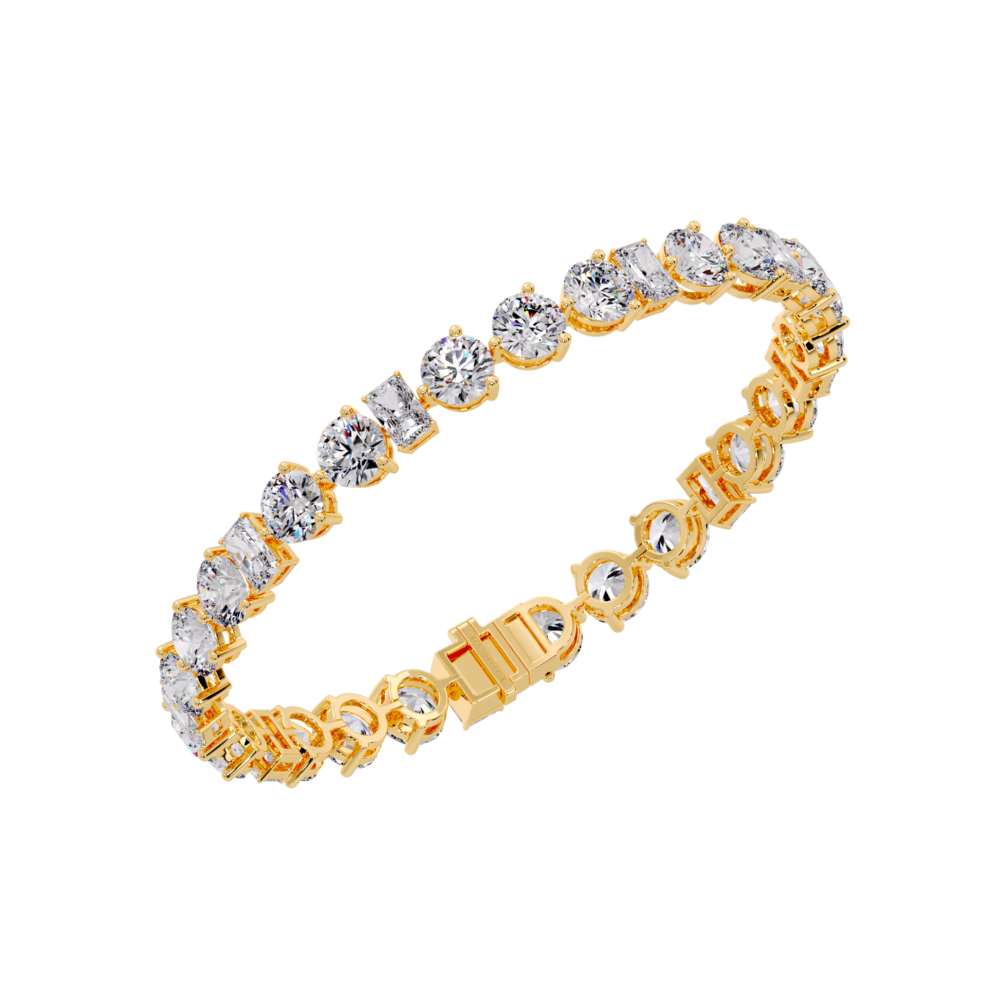 ROUND & EMERALD BRACELET