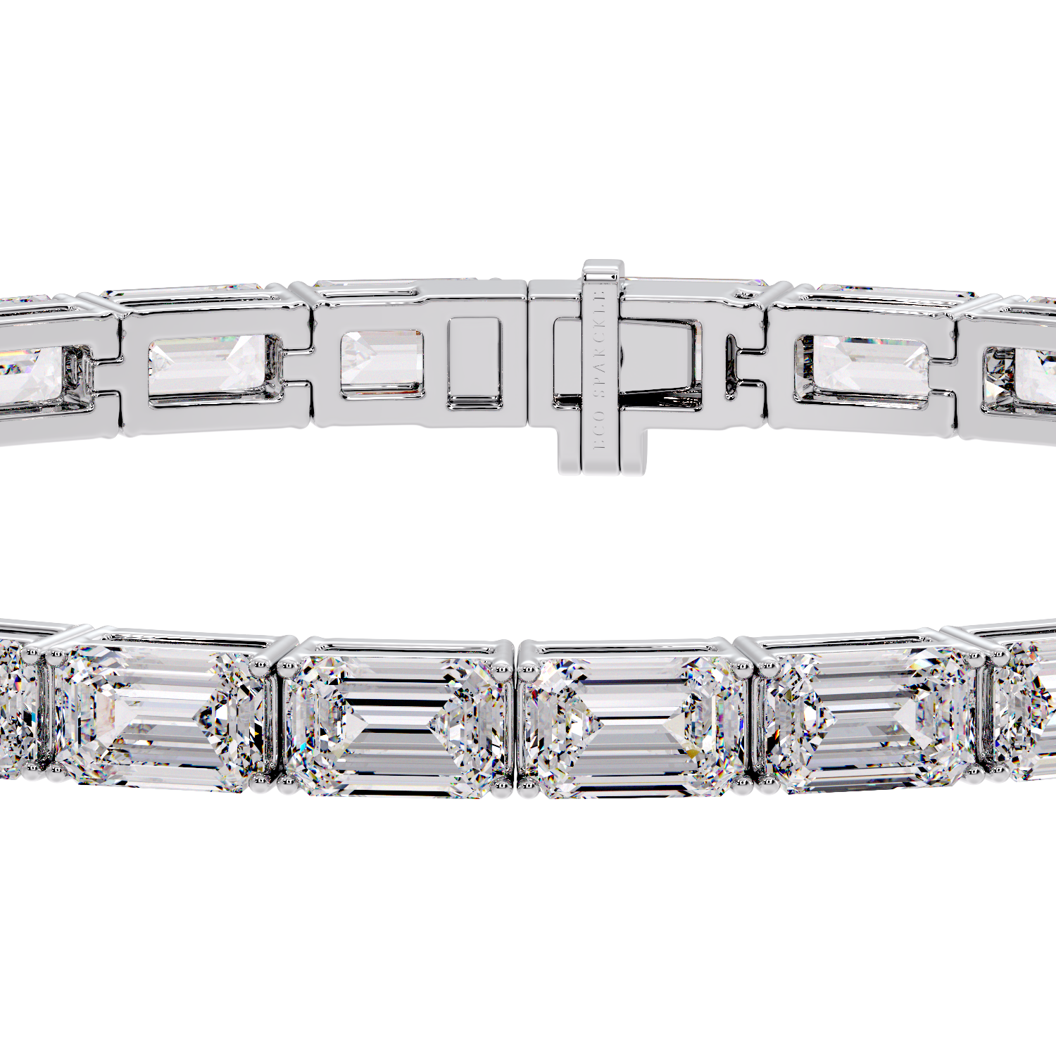 0.30 pointer emerald bracelet