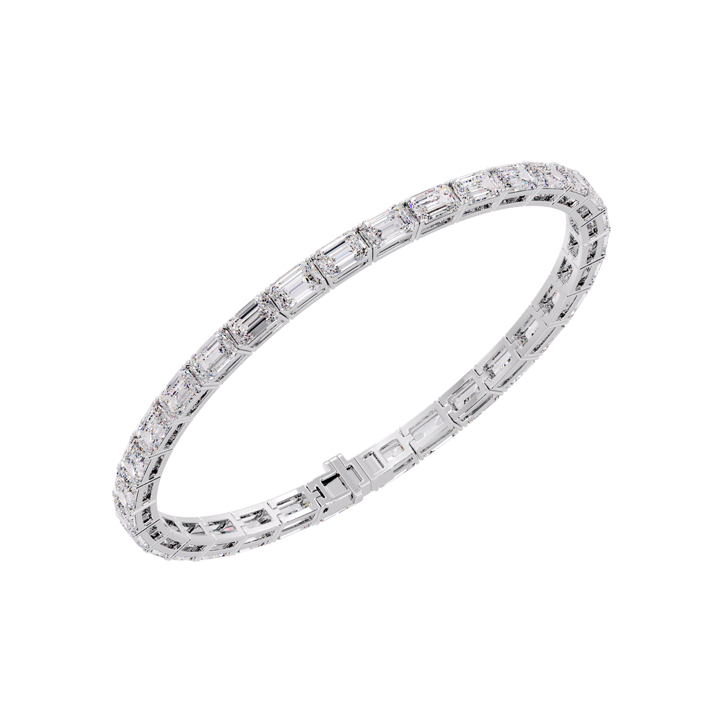 0.30 pointer emerald bracelet