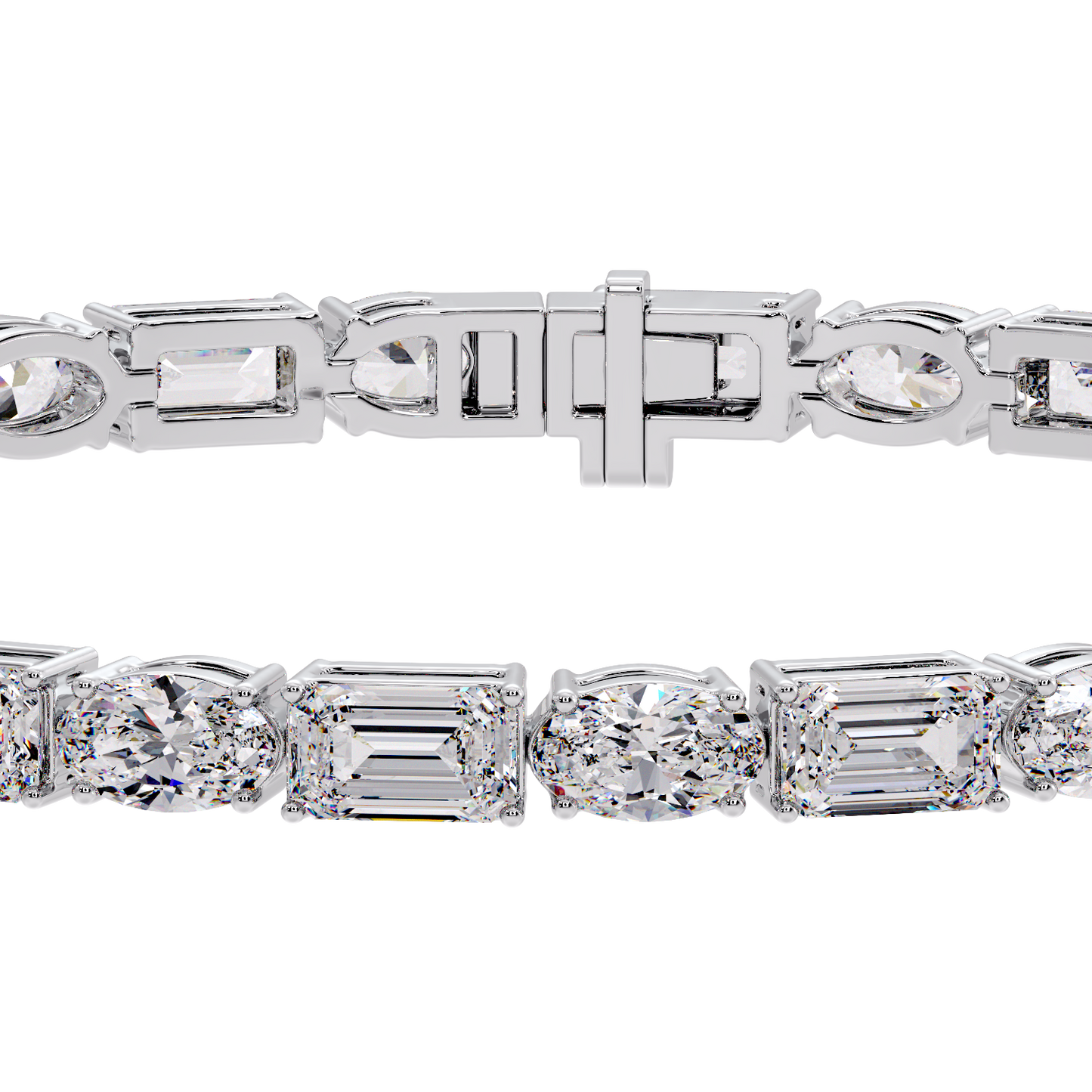 OVAL & EMERALD BRACELET
