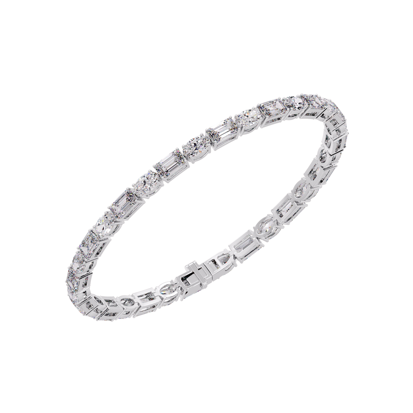 OVAL & EMERALD BRACELET