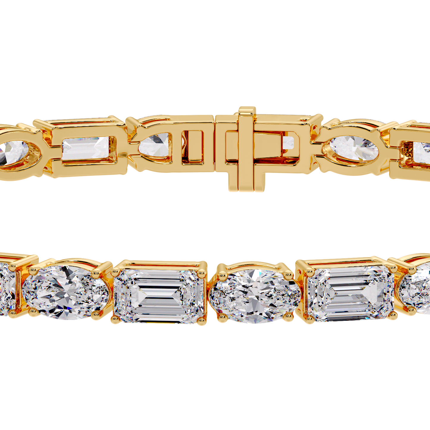 OVAL & EMERALD BRACELET
