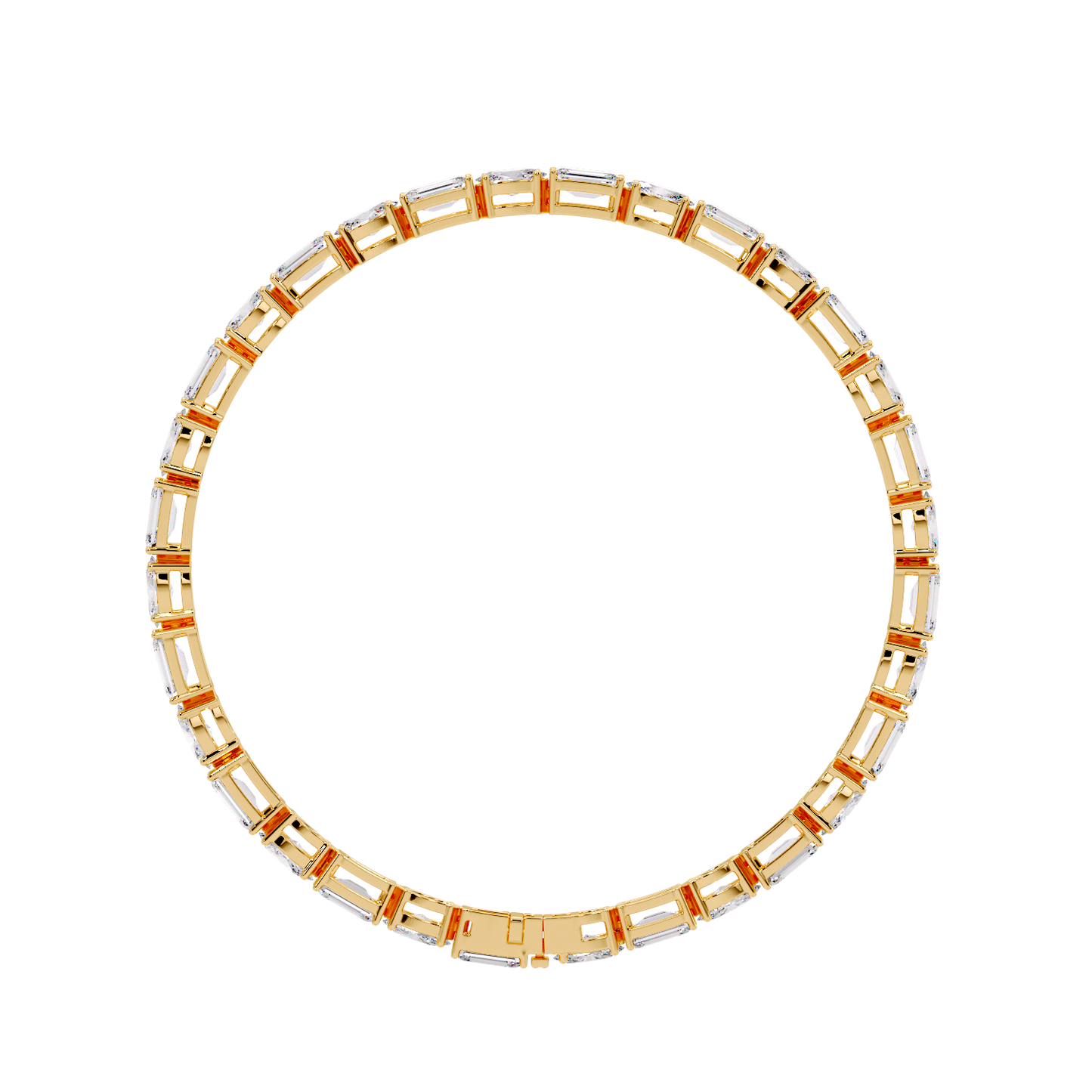 OVAL & EMERALD BRACELET