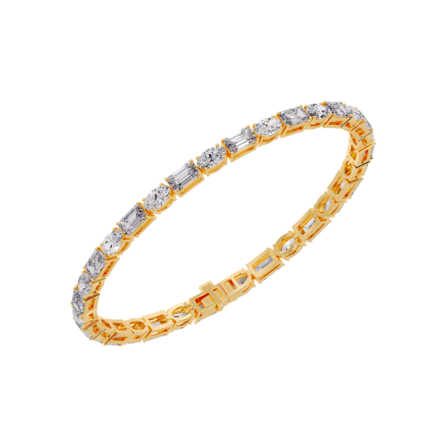 OVAL & EMERALD BRACELET