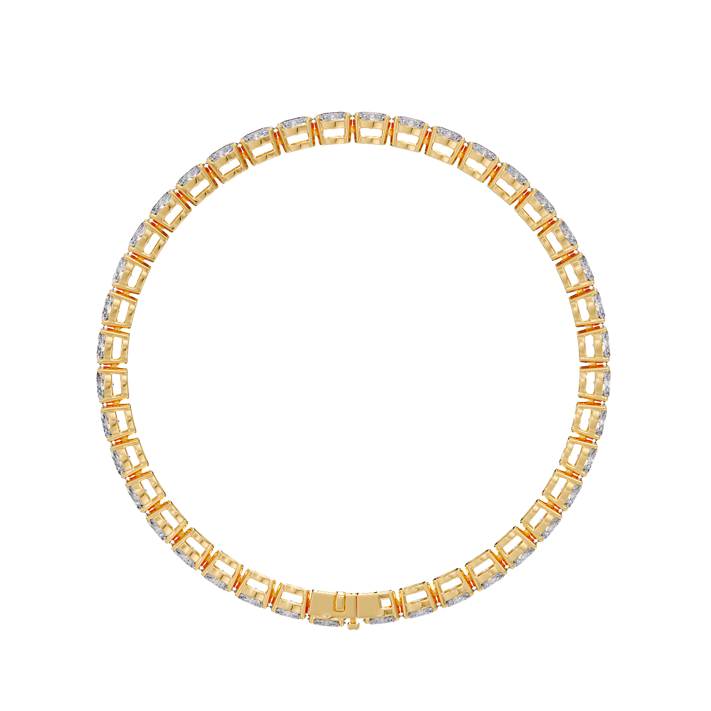straight oval bracelet